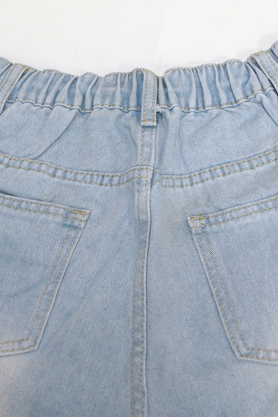 Distressed Cargo Jeans with Multi Pockets