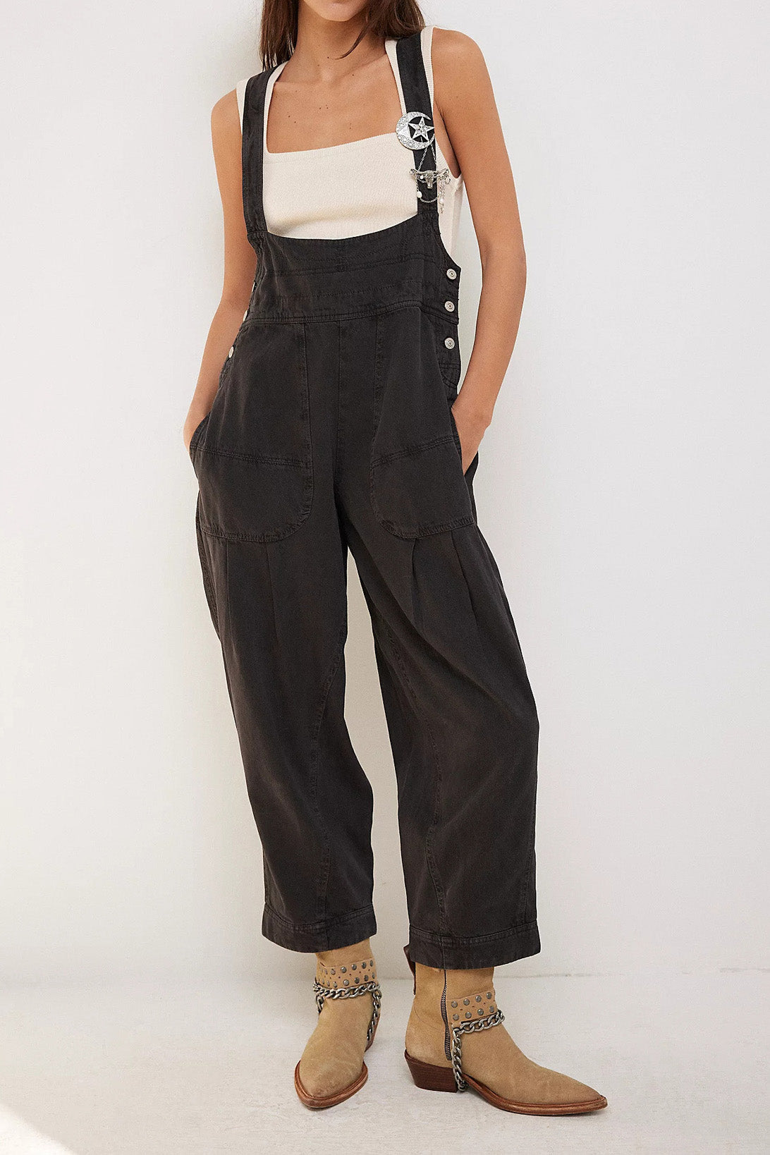 Loose Casual Denim Overalls