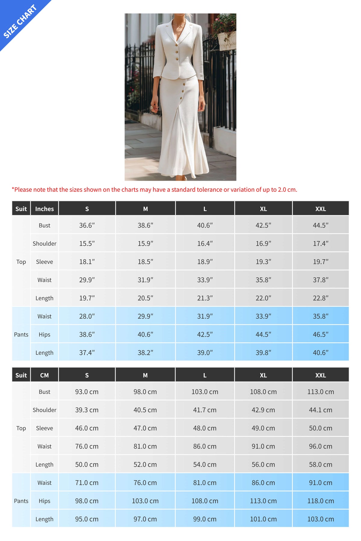 Solid Button Blazer and Slit Midi Skirt Set