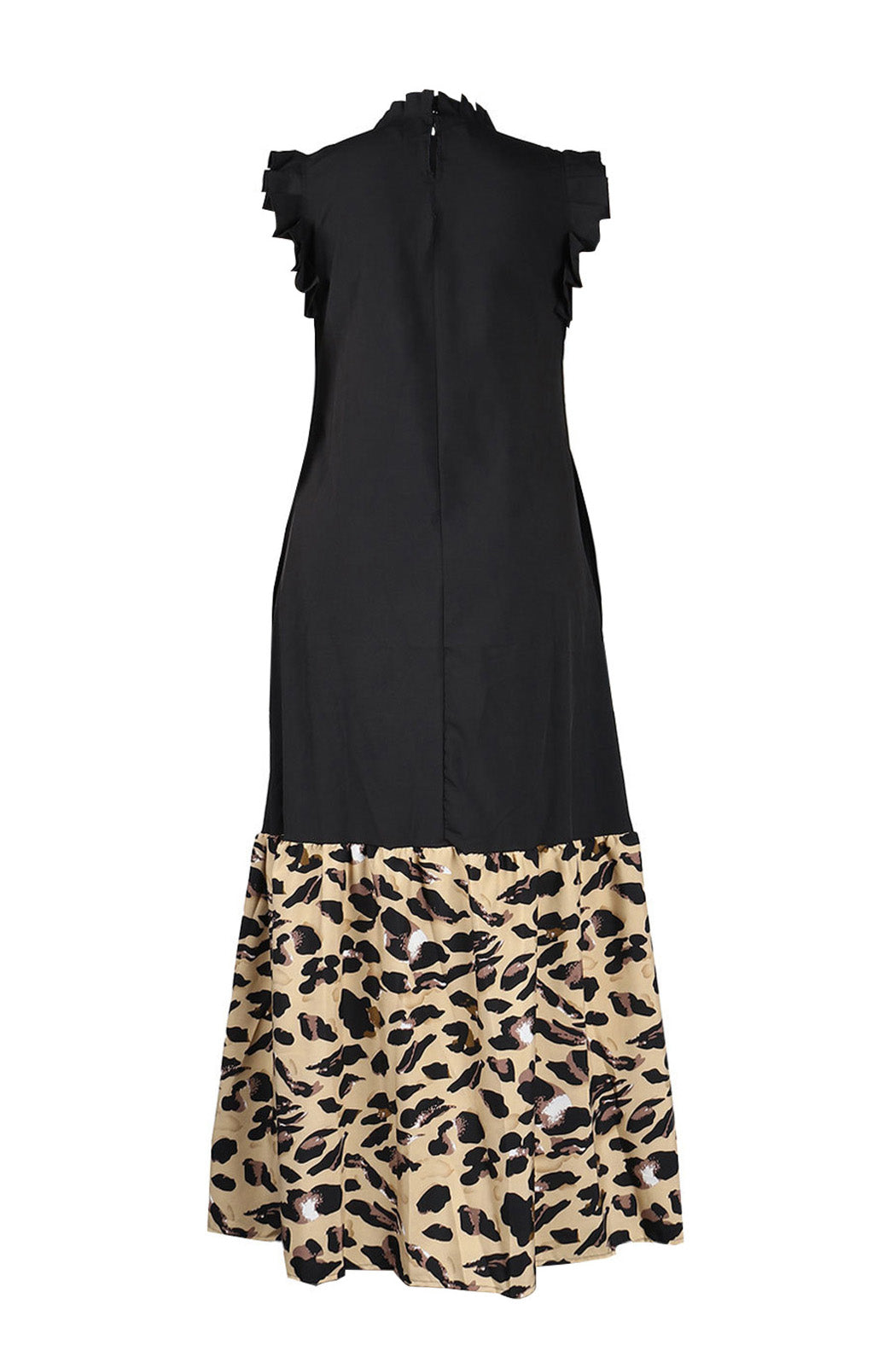 Maxi Dress With Ruffle Sleeve