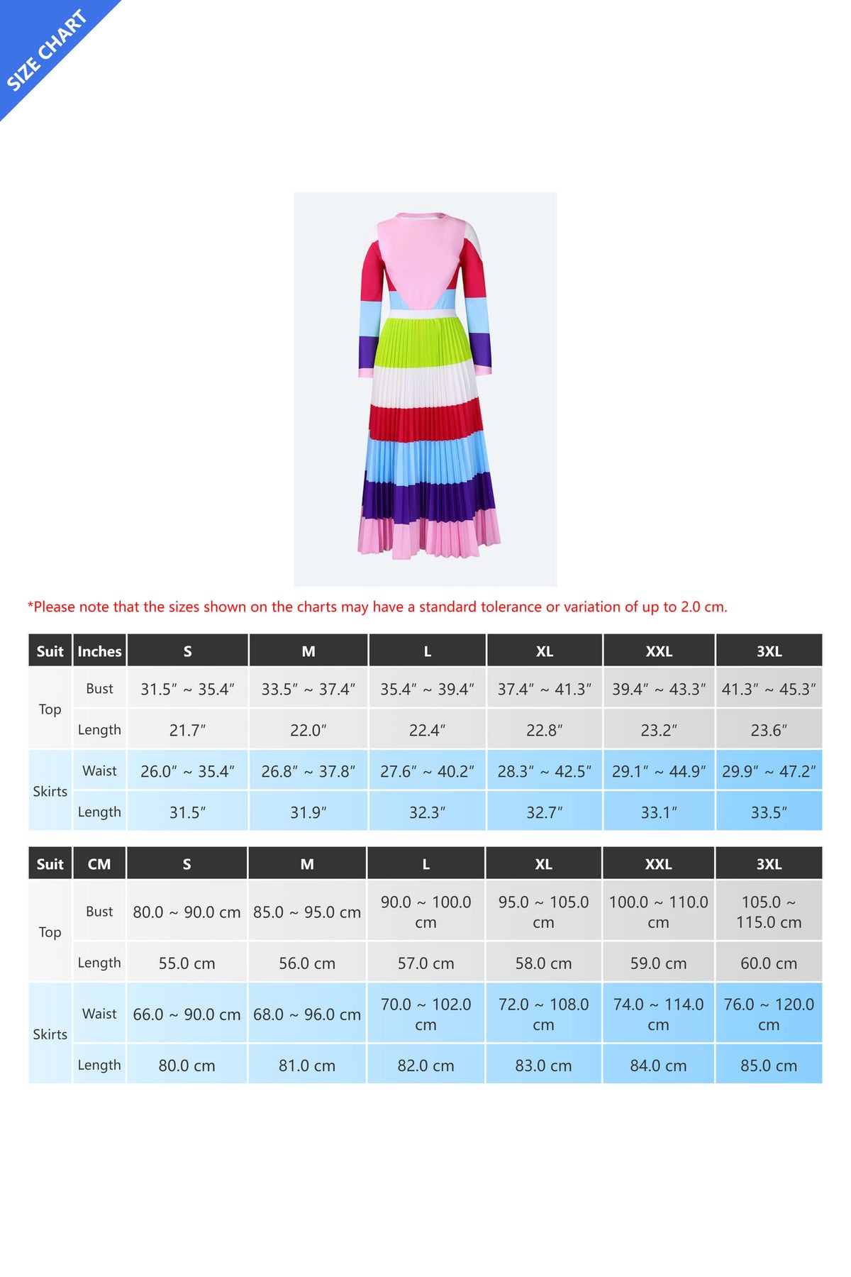 Pleated Skirt Set