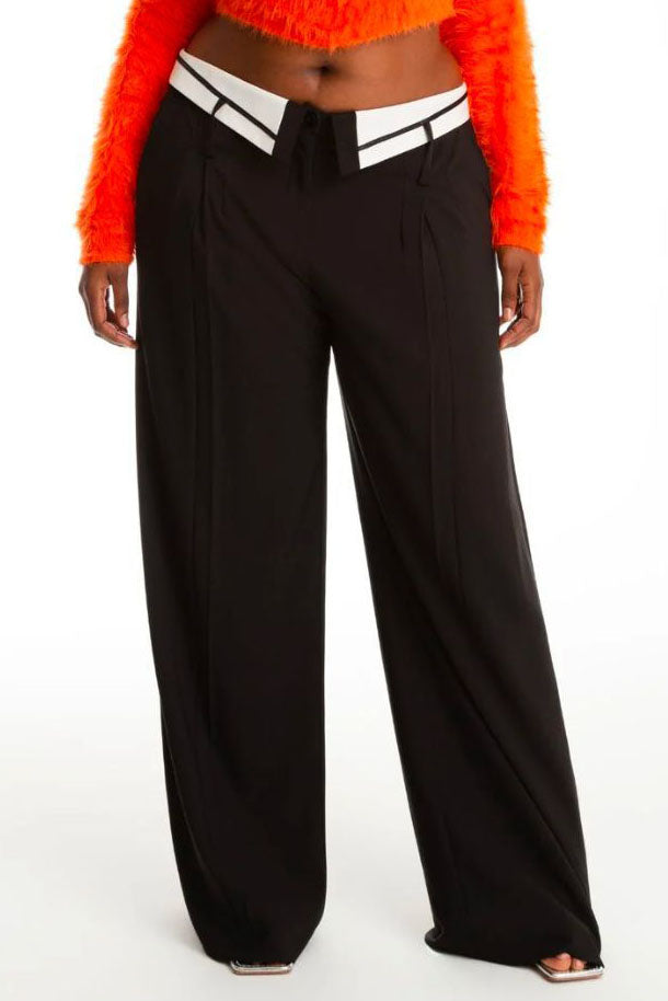 Wide Leg Slack Pants