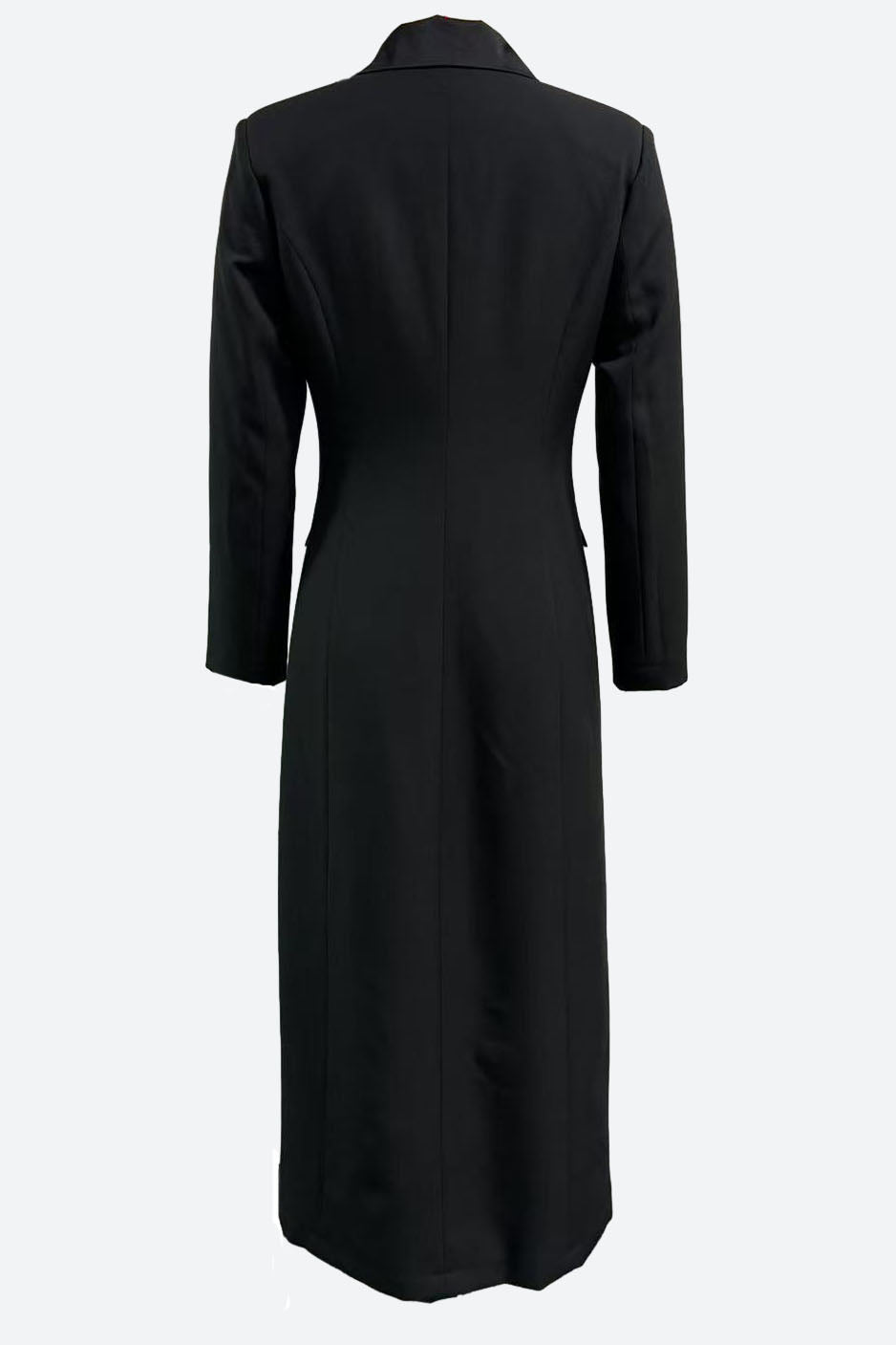 Black Double-Breasted Tuxedo Coat