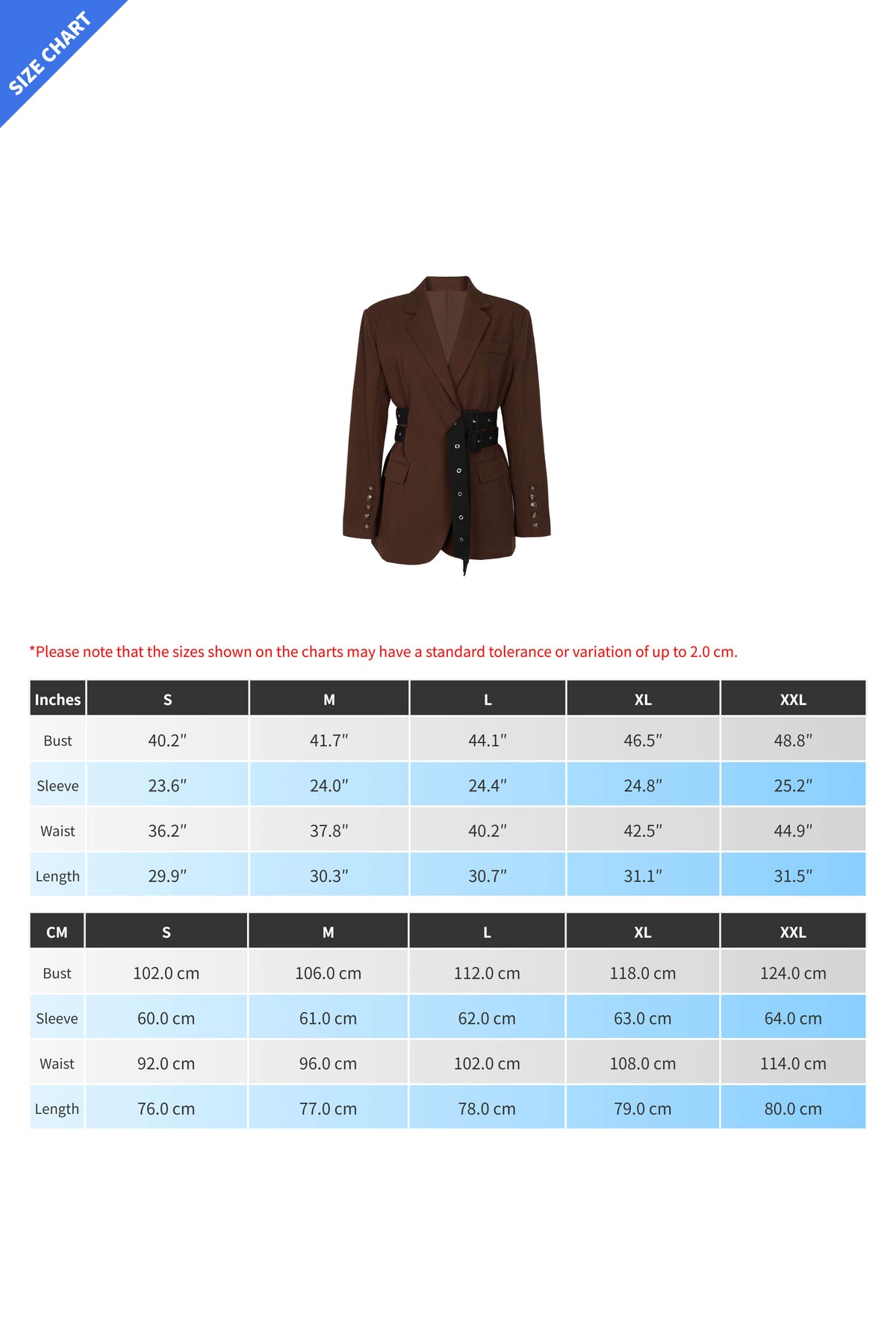 Double Side Belted Blazer