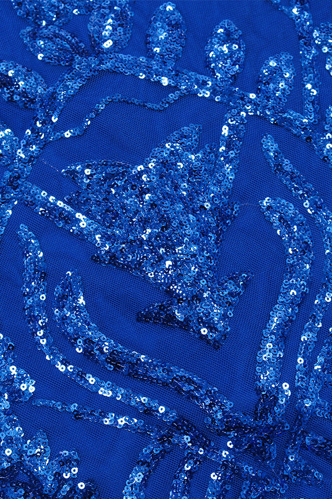 Off-Shoulder Sequin Mermaid Maxi Gown