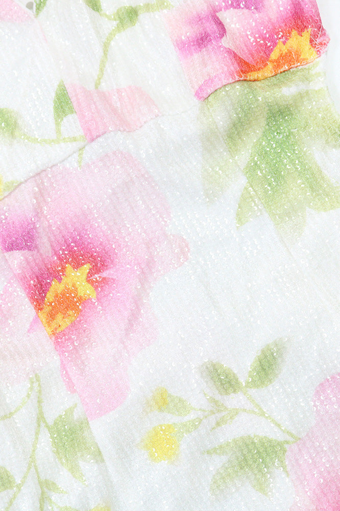 Blossom Sequin Floral Maxi Dress