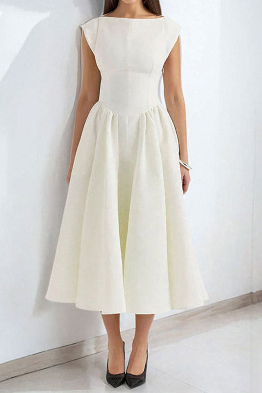 Elegant Sleeveless Backless Slim Fit Dress