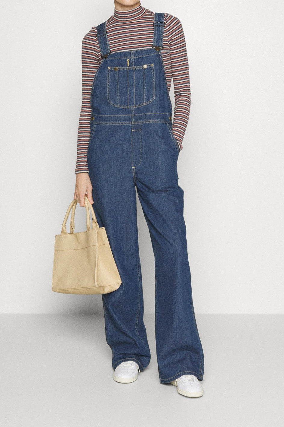 Casual Loose Fit Denim Overalls