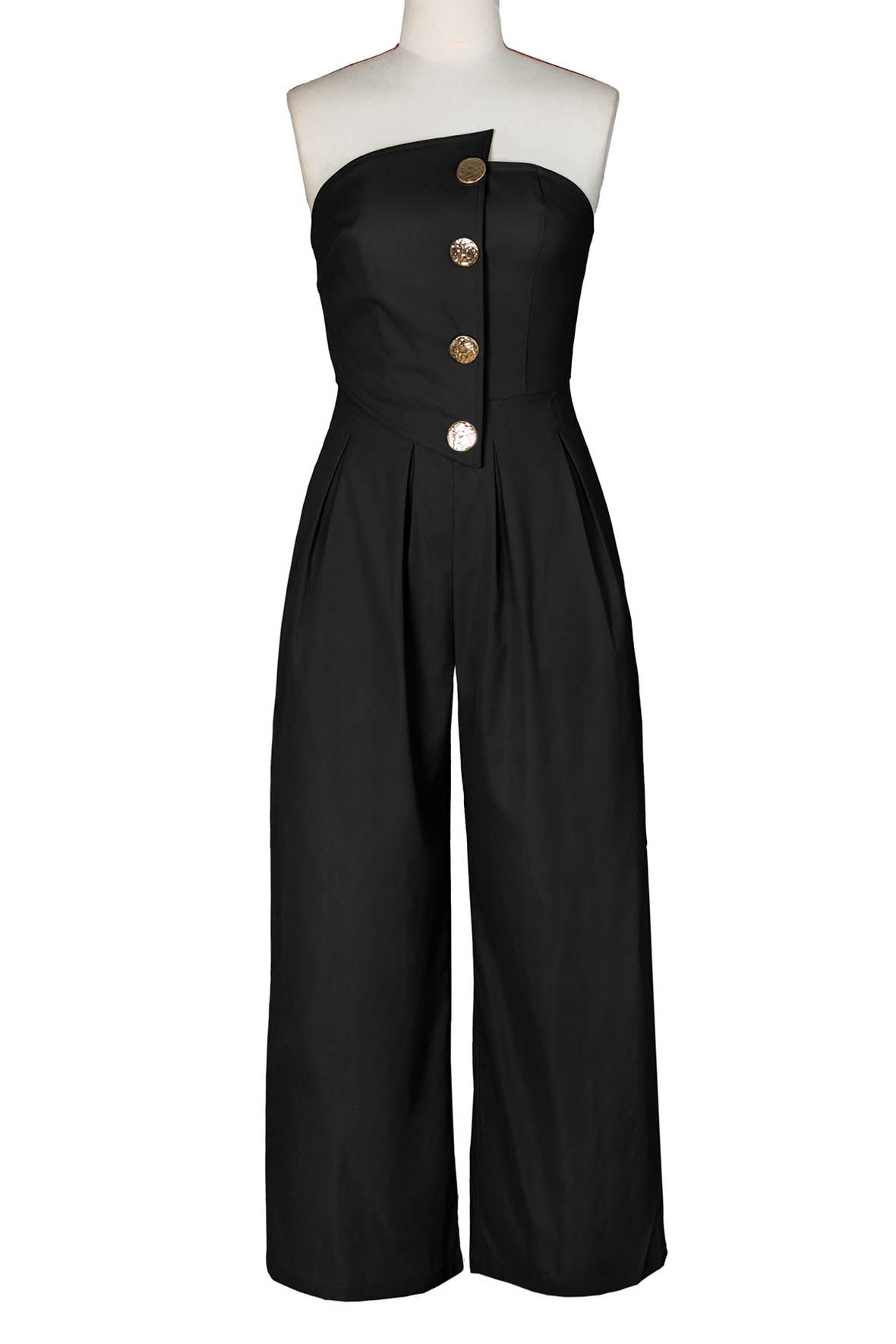 Strapless Wide-Leg Jumpsuit