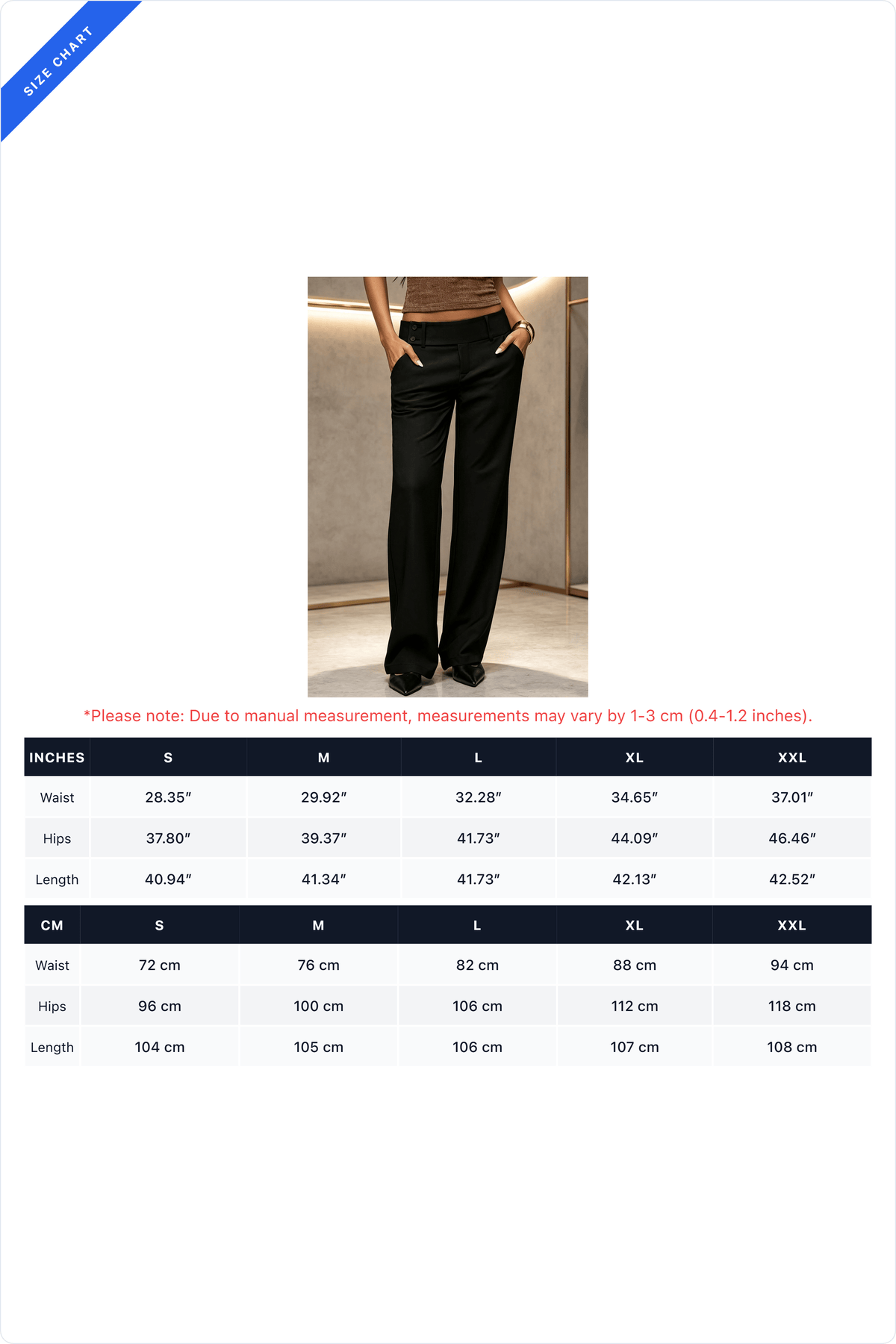Low-Rise Wide-Leg Tailored Trousers