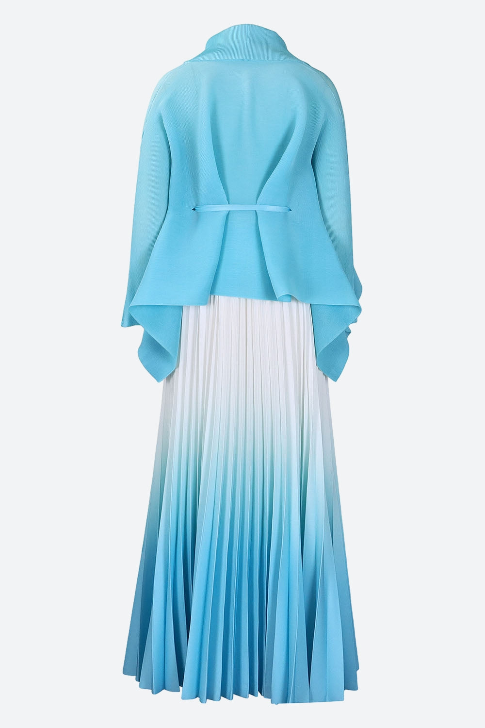Gradient Batwing Sleeve Top and Skirt Set