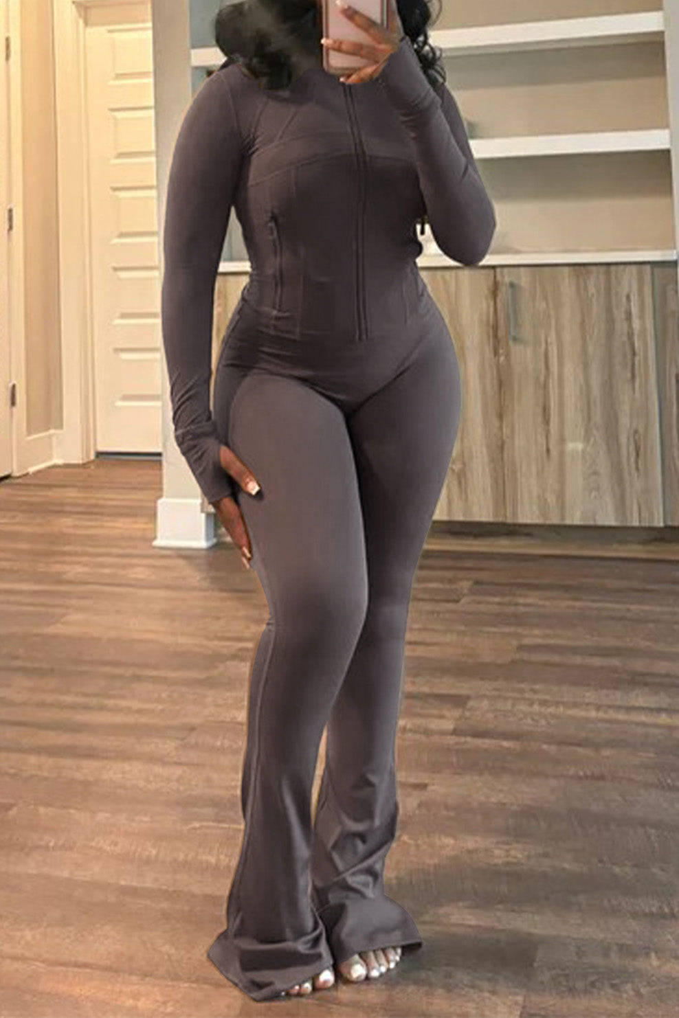 Shape Jacket & Flare Pants Activewear Set