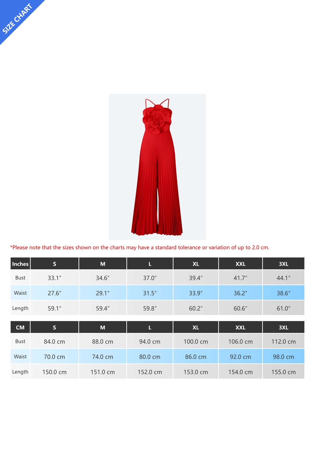 Floral Solid Color Pleated Jumpsuit