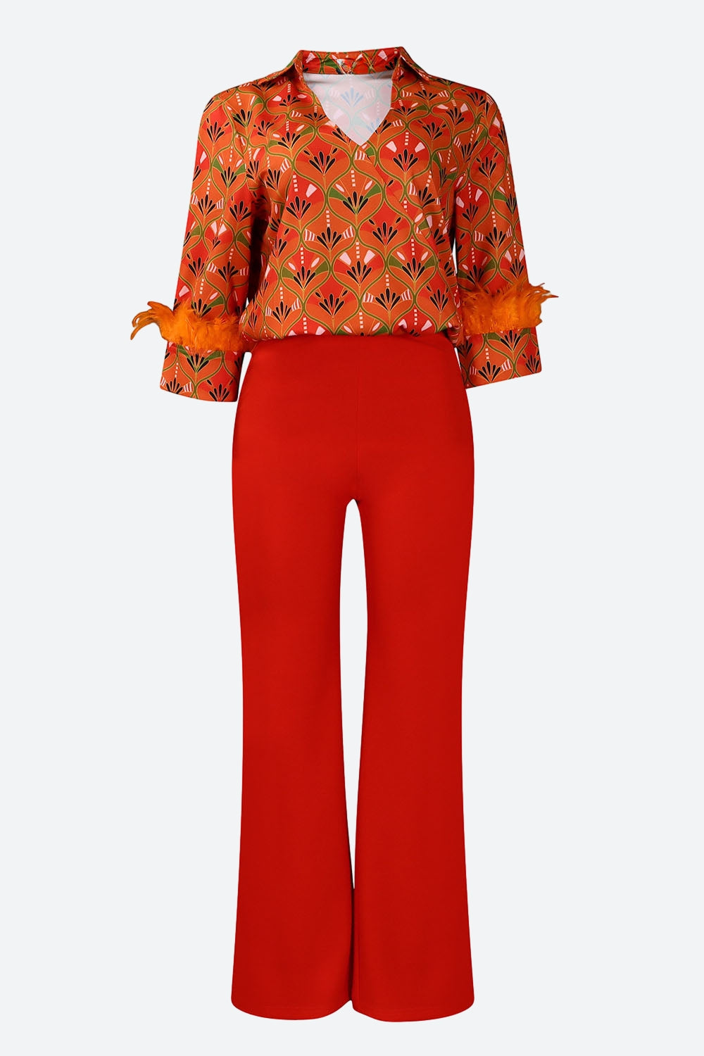 Printed Shirt & Pants Set