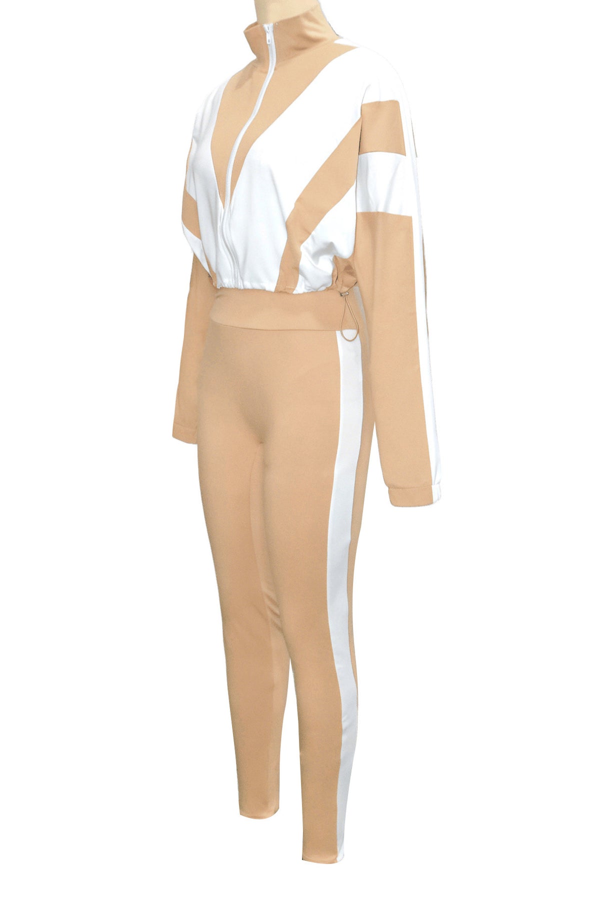 Sporty Color Block 2-Piece Tracksuit