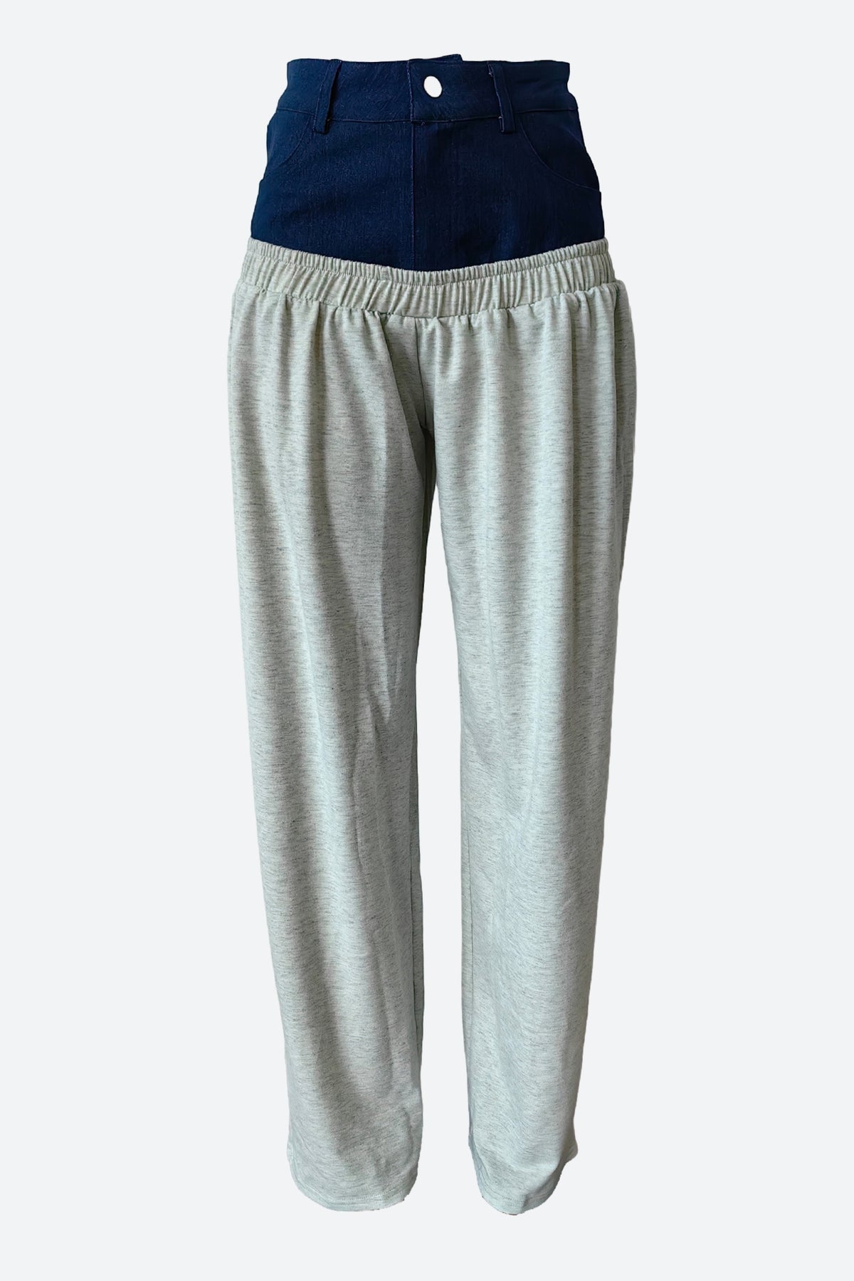 Loose Denim Stitching Haron Pants