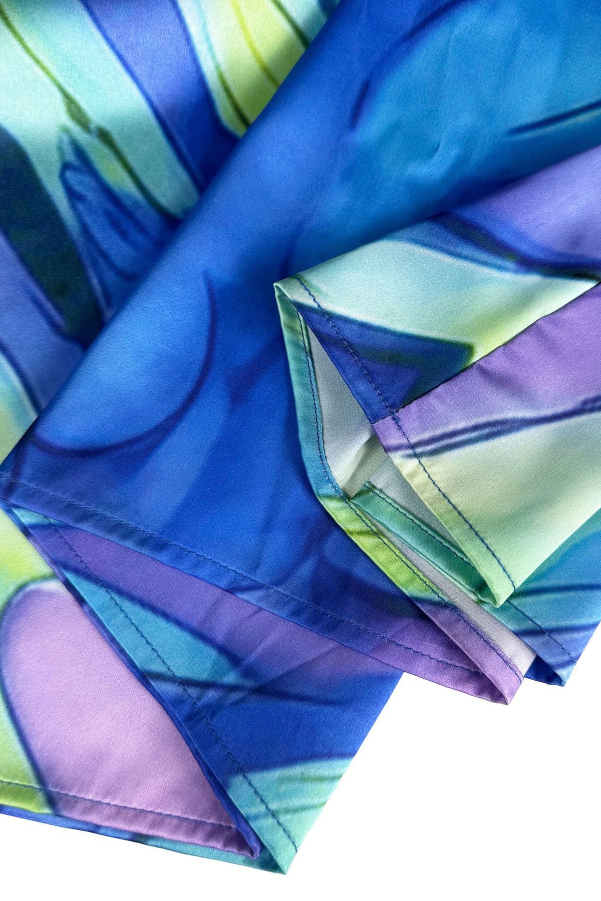 Mock Neck Mesh Floral Maxi Dress