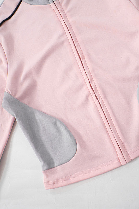 Zip-up Long Sleeve Drawstring Low Rise Pant set