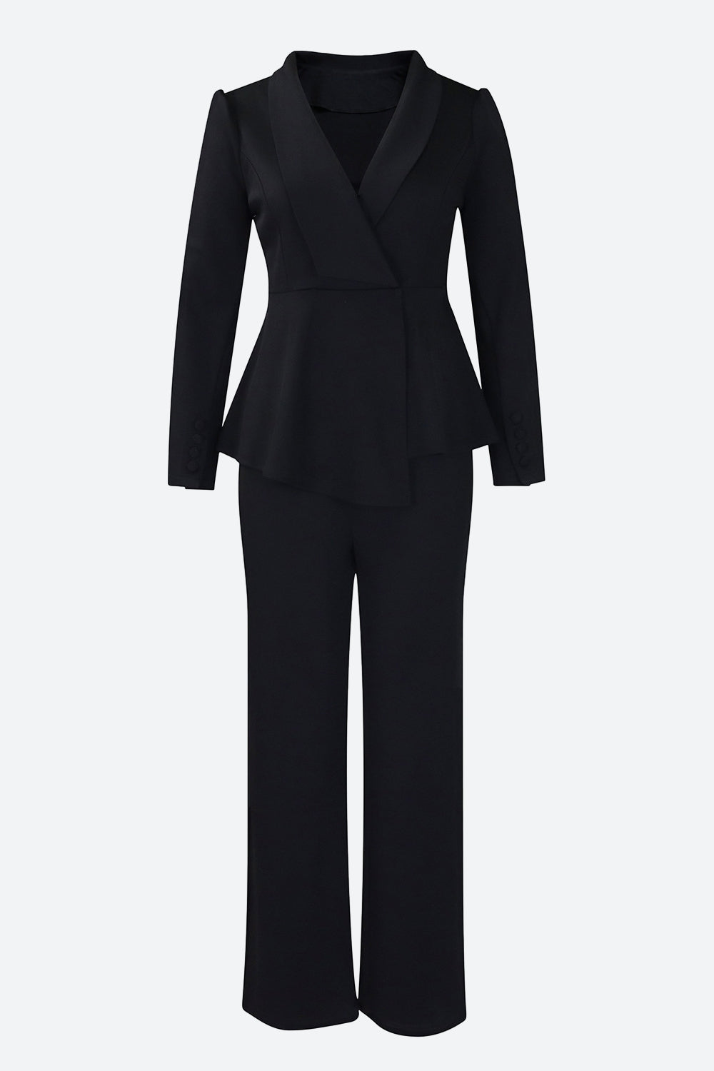 Lapel Blazer & Pants Set