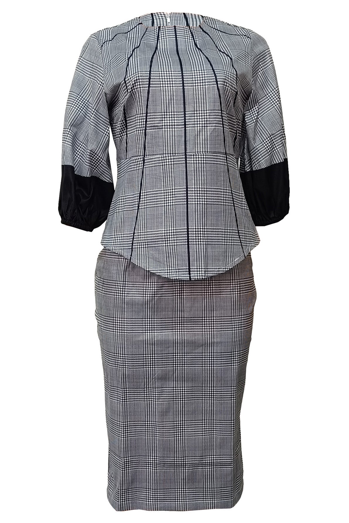 Bodycon Two-Piece Professional Skirt Set