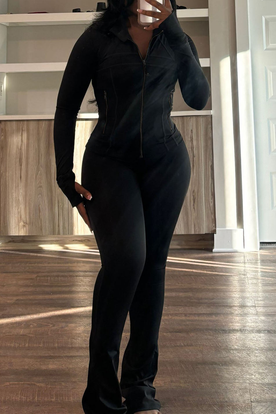 Shape Jacket & Flare Pants Activewear Set