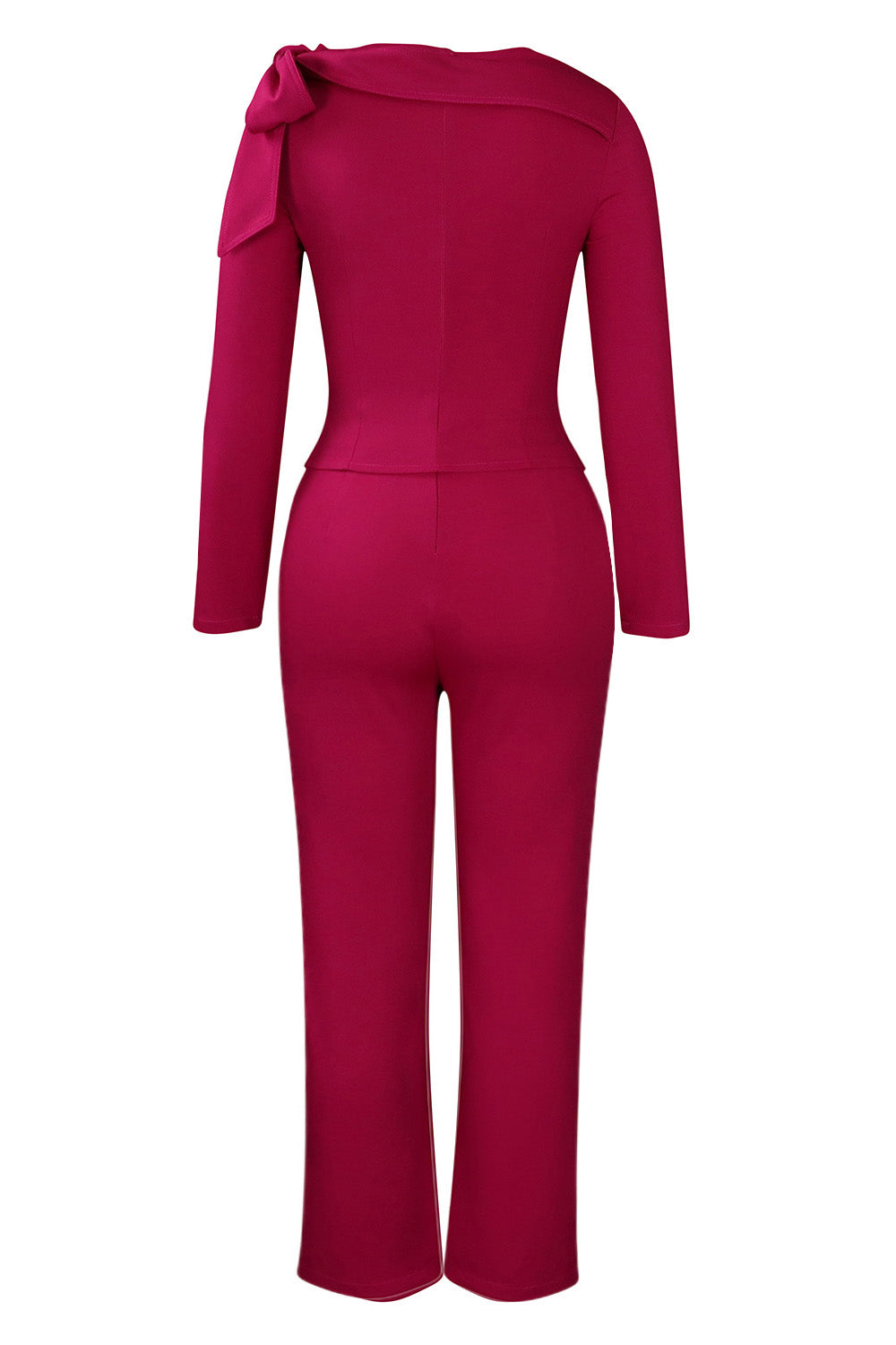 Solid Color Long Sleeve Top & Pants Set