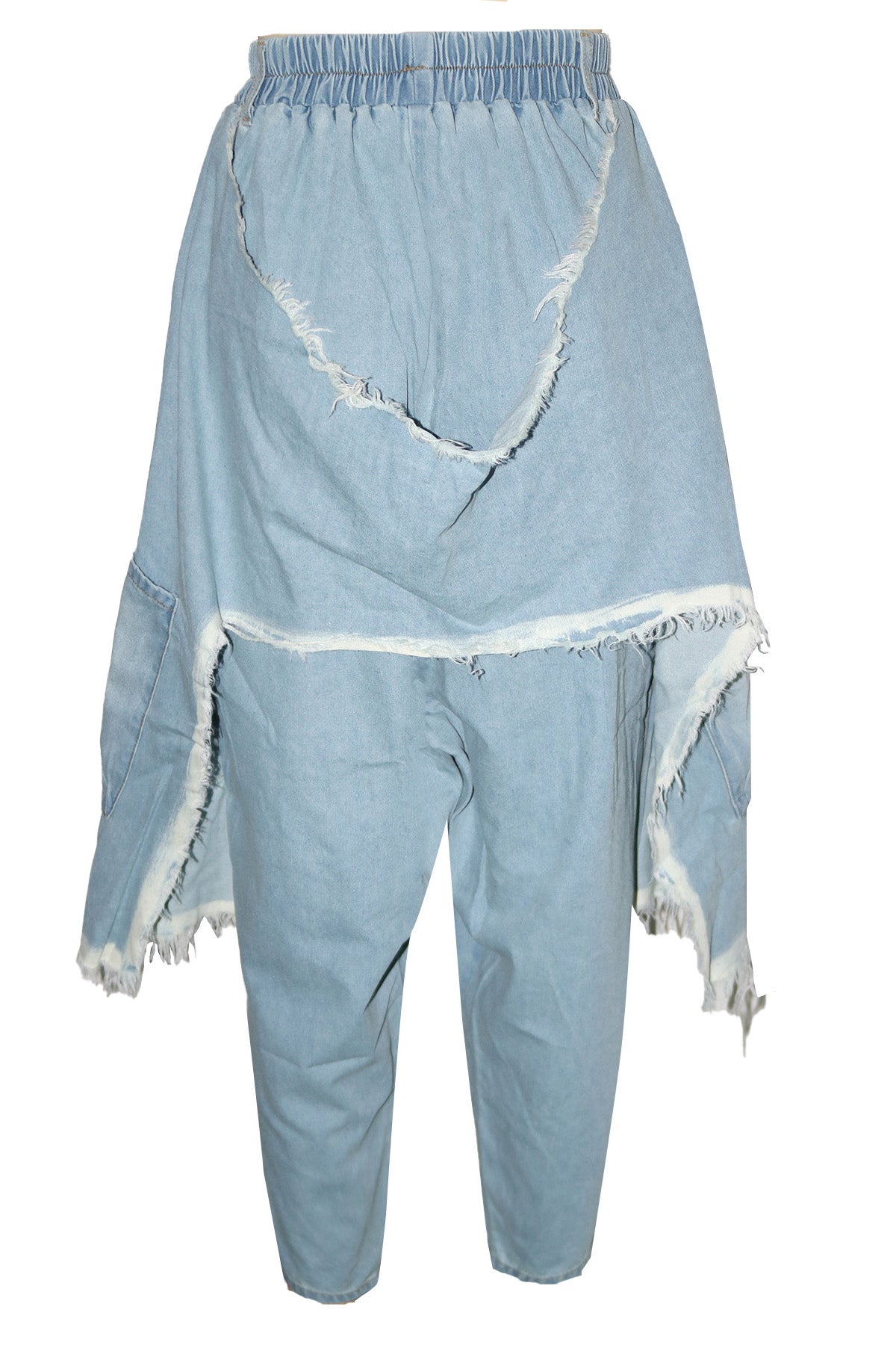 Vintage Ripped Harem Fit Denim Pants