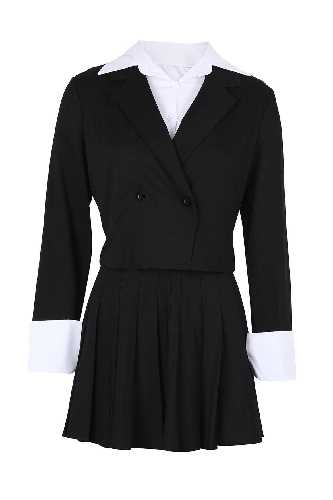 Preppy Chic Blazer & Skirt Set
