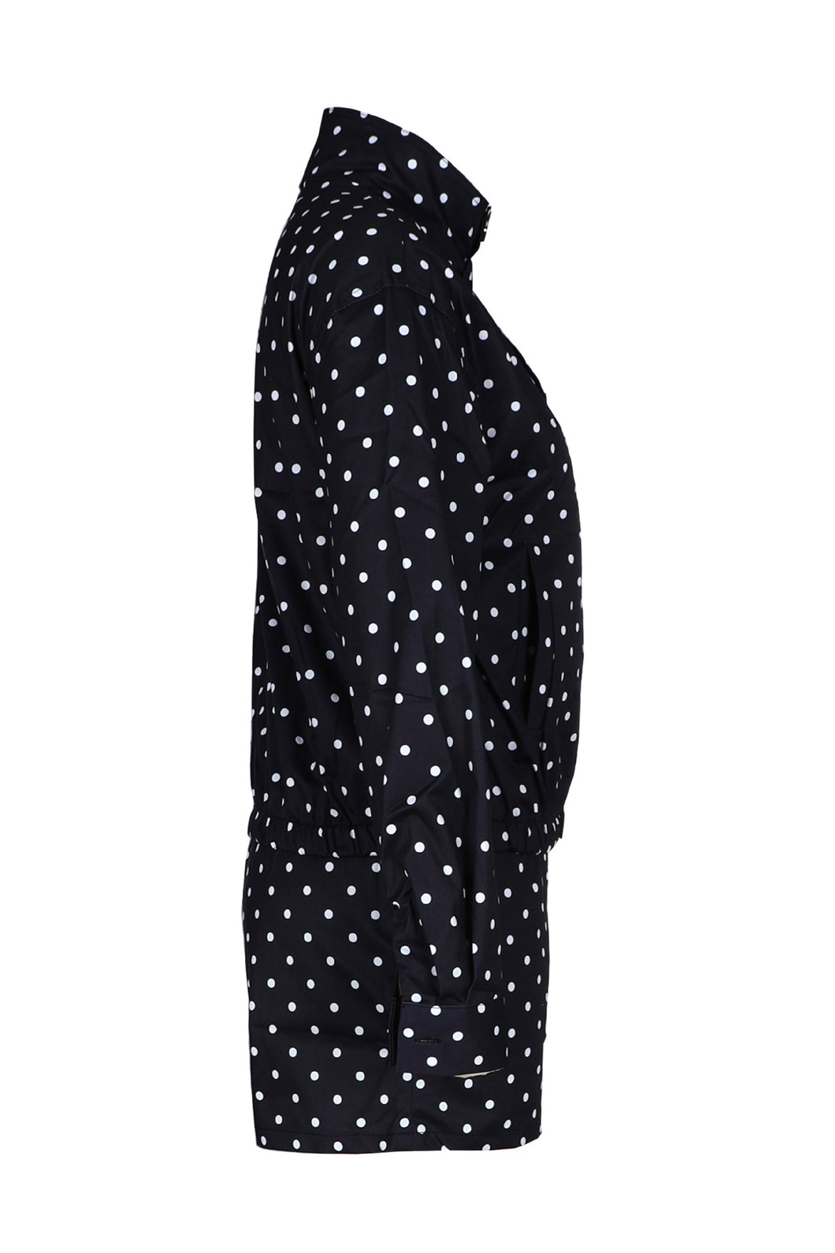 Polka Dot Zip-Up Jacket & Shorts Set