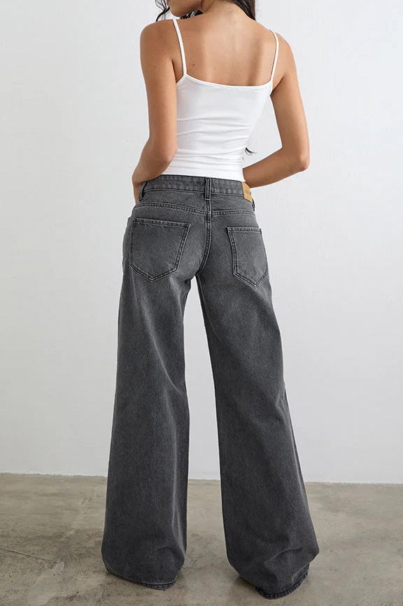 Low Rise Relaxed Wide Leg Jeans