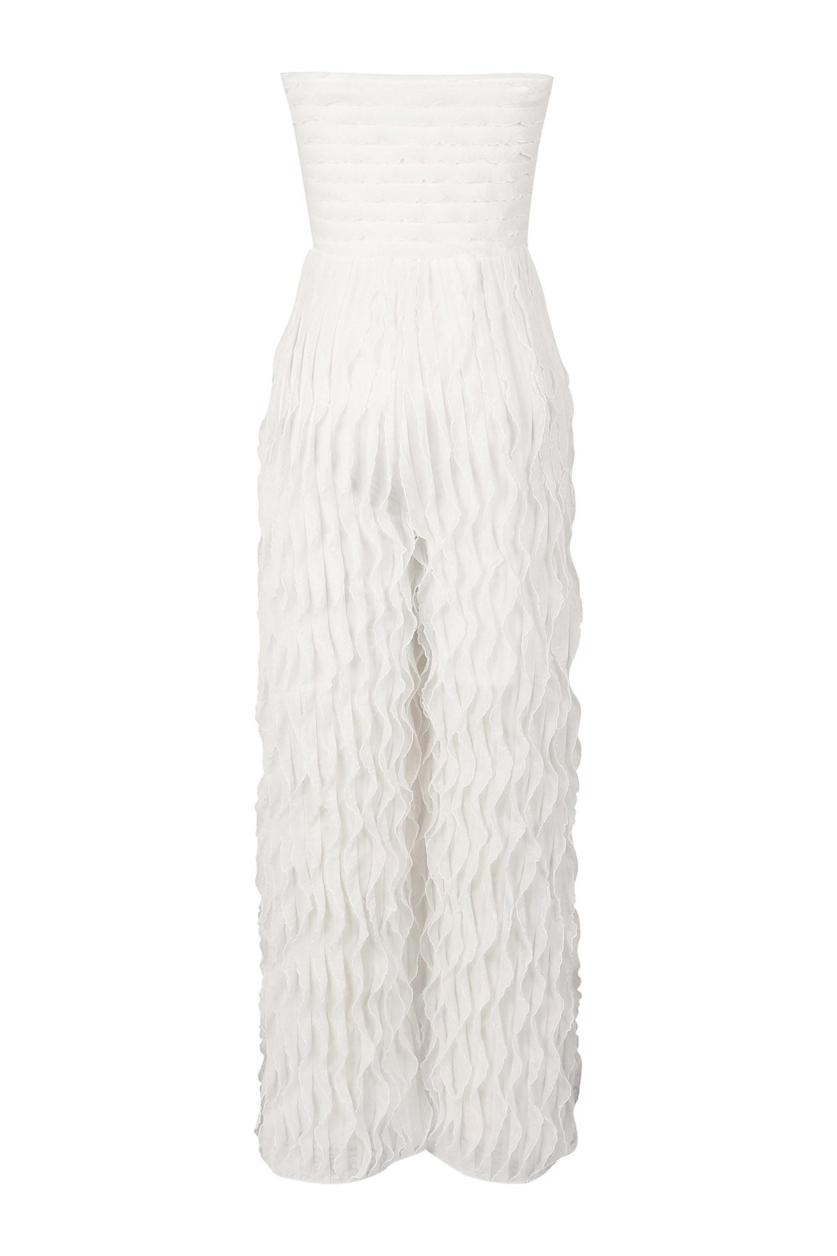 Ruched Strapless Jumpsuit
