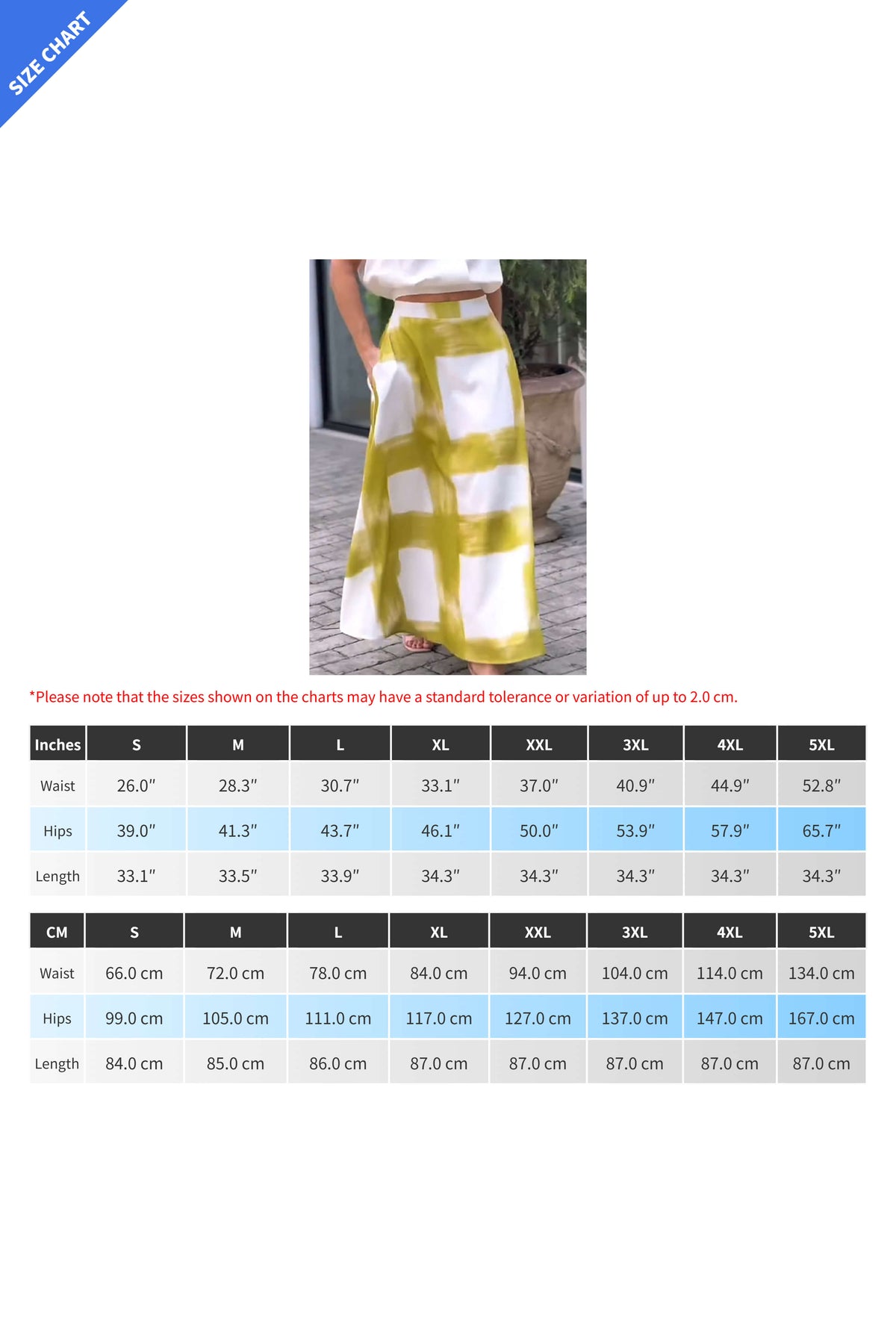 Plaid Print A-Line Long Skirt