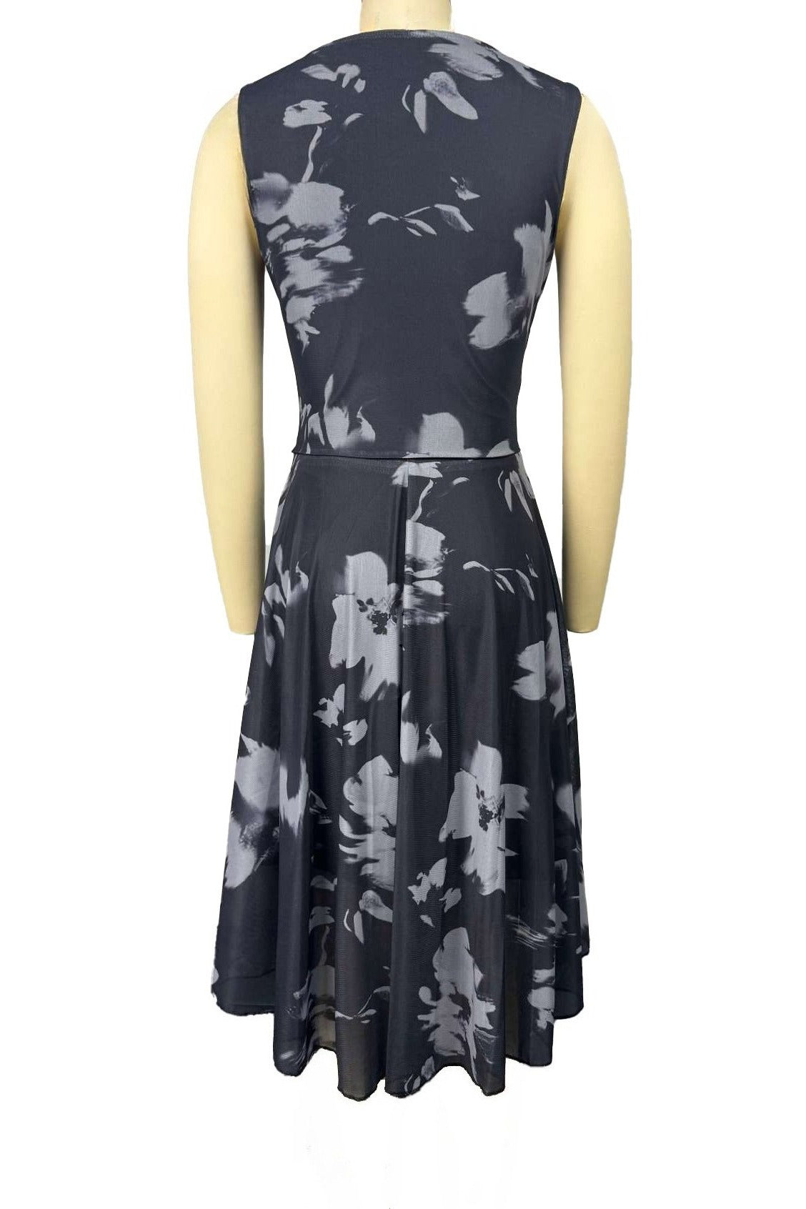 Abstract Print Asymmetric Top & Skirt Set