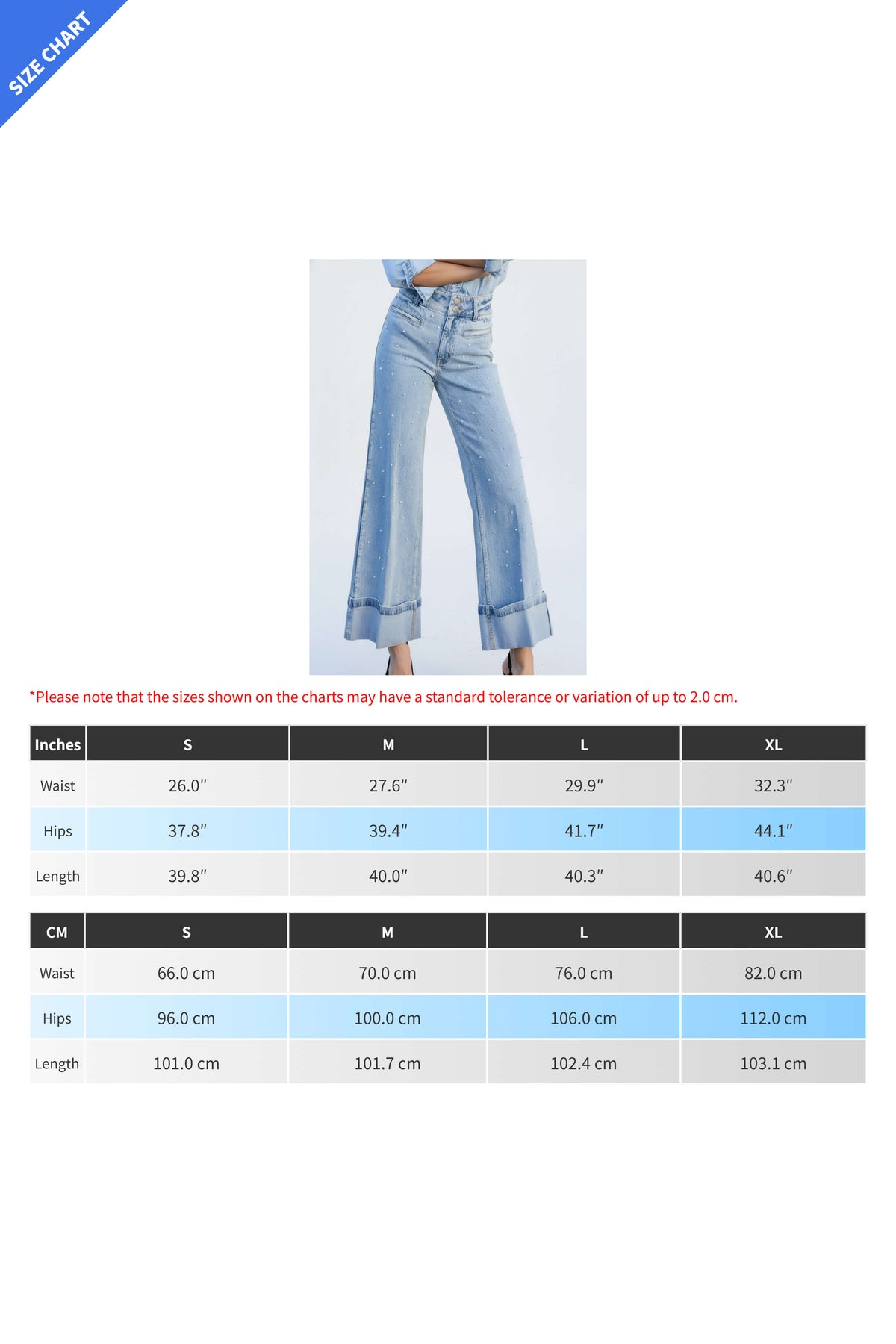 Crystal Stud Jeans