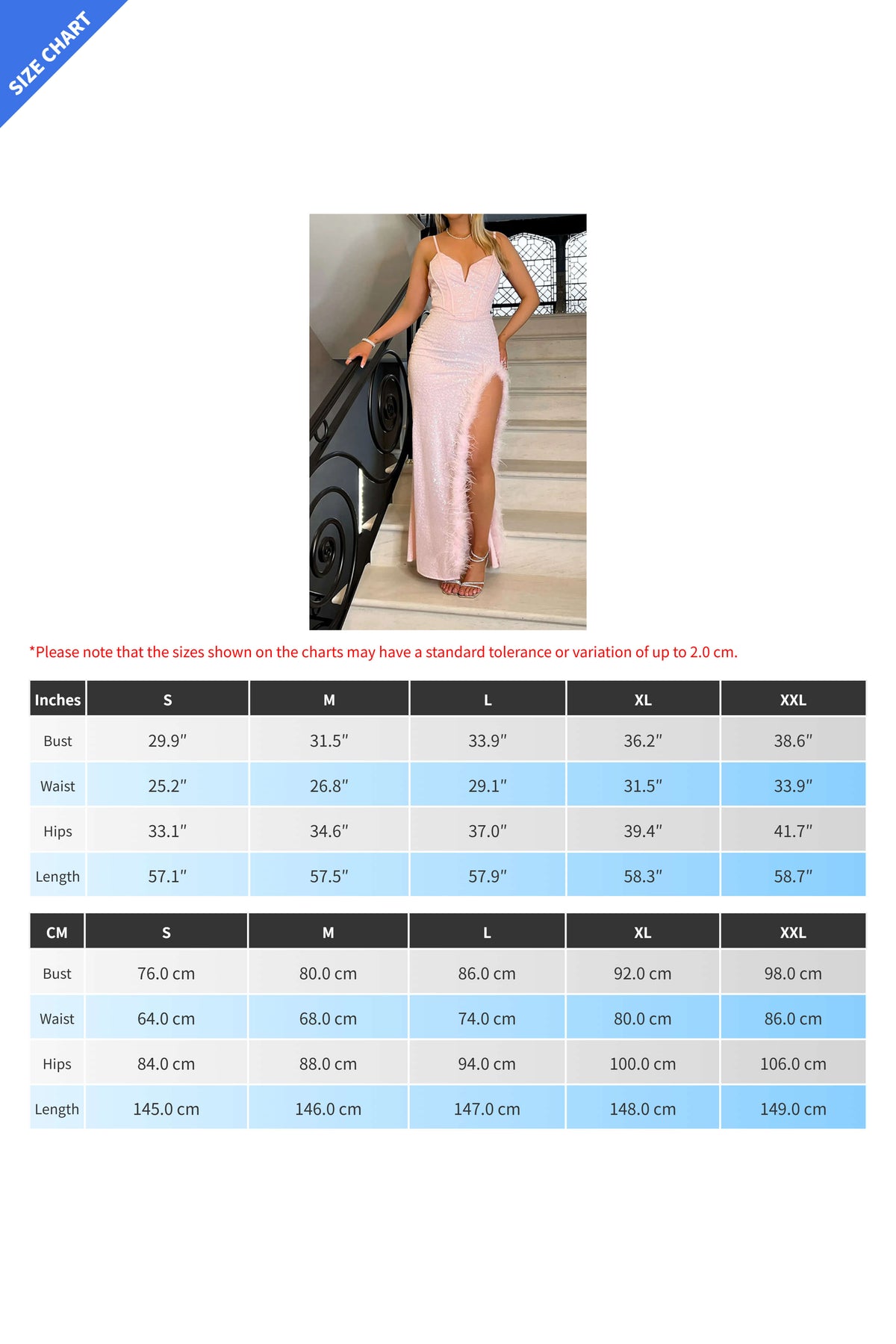 Feather Trim Sequin Gown