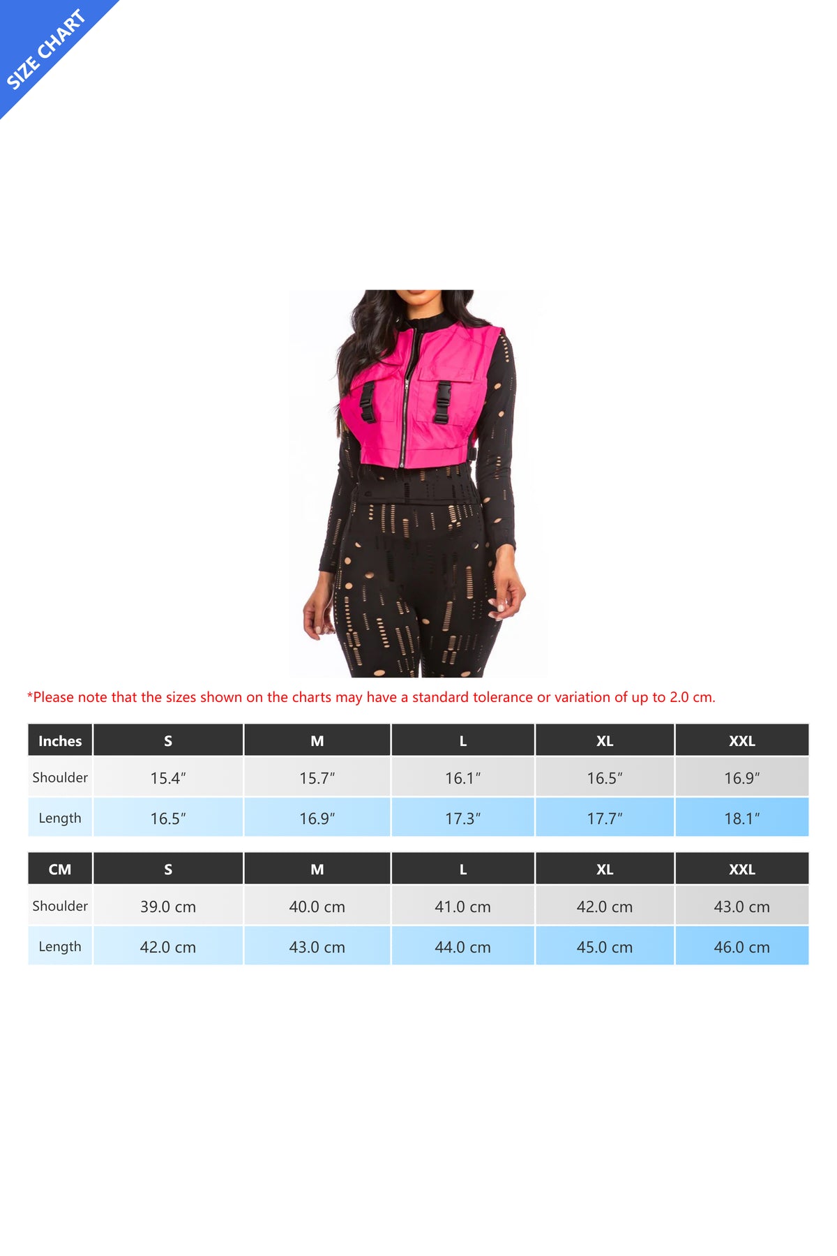 Cargo Zipper Vest Top