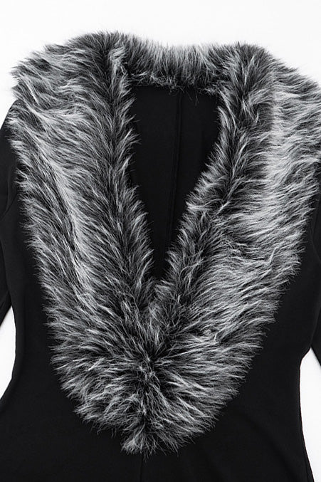 Soft Faux Fur Romper