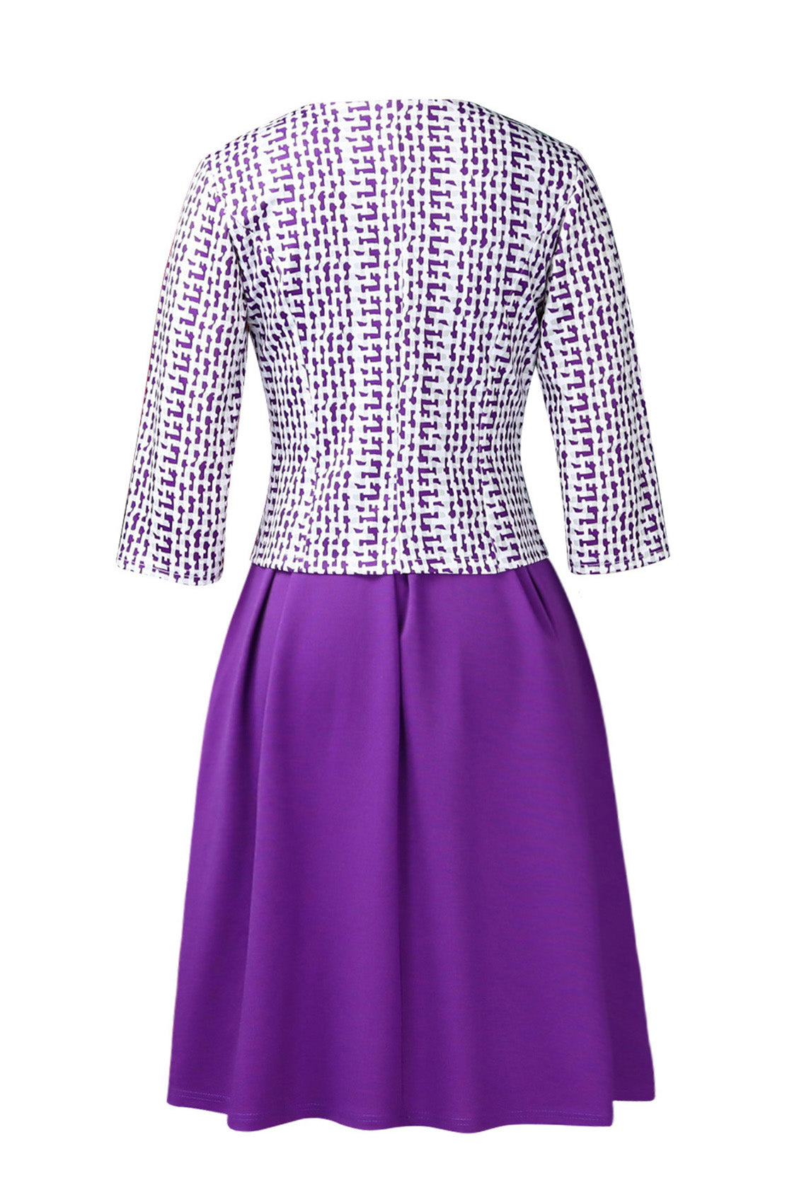 2-Piece Tailored Jacket & A-Line Dress Set