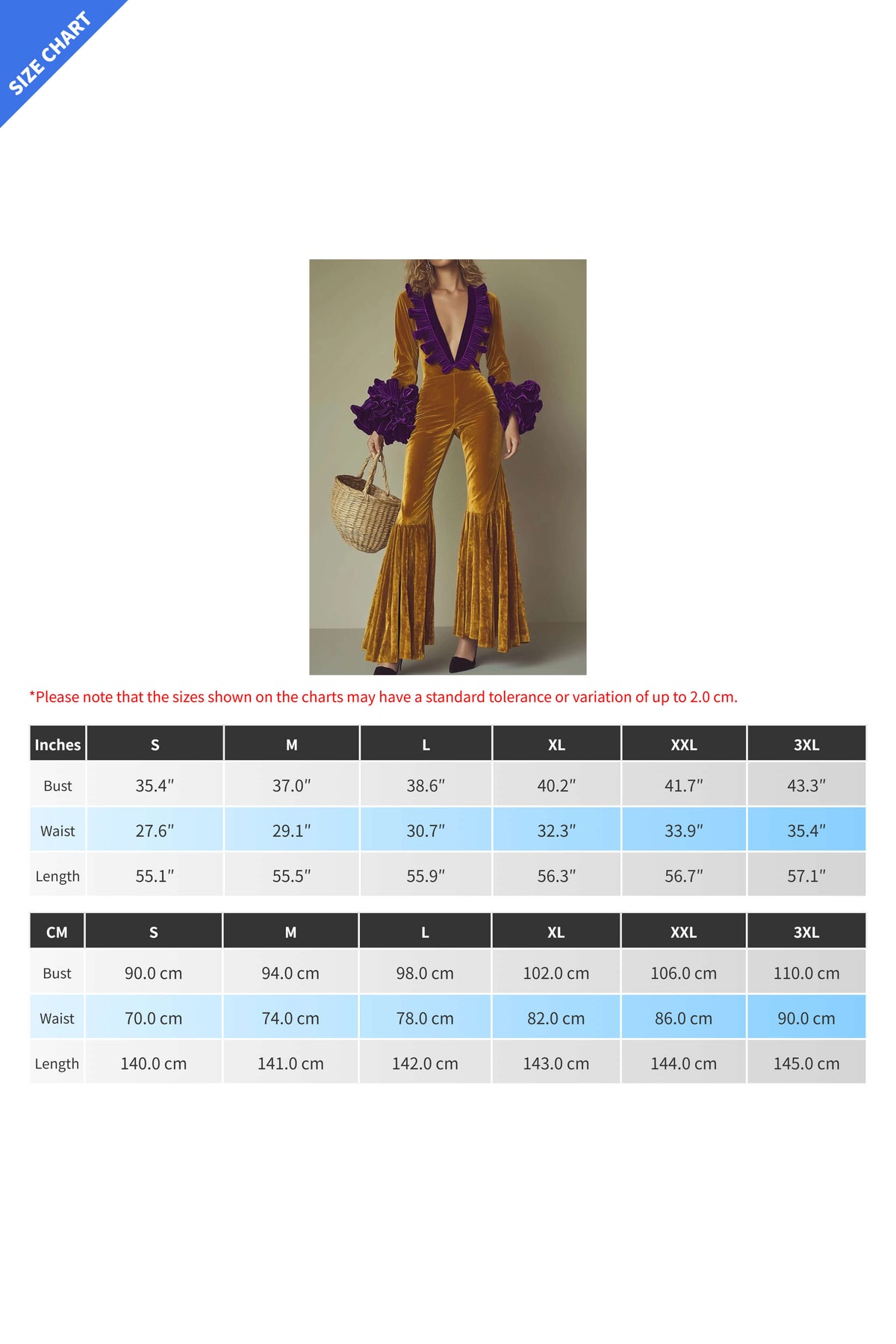 Velvet Contrast Stitch V Neck Jumpsuit
