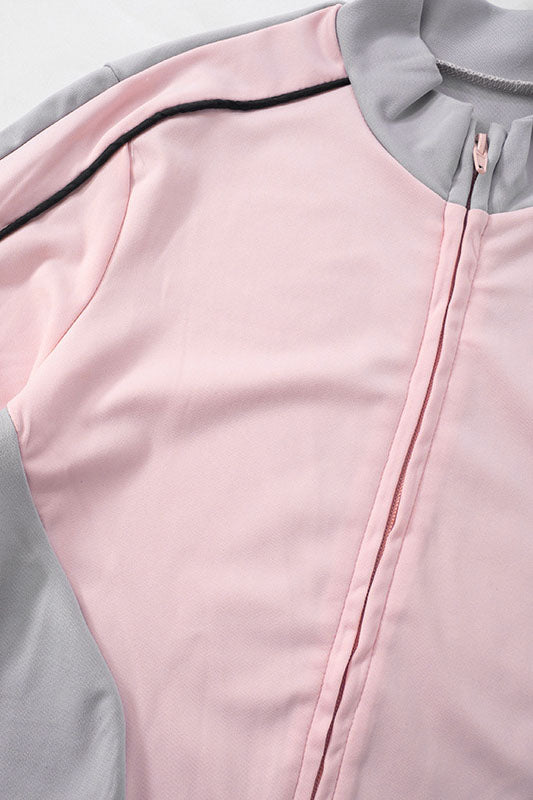 Zip-up Long Sleeve Drawstring Low Rise Pant set