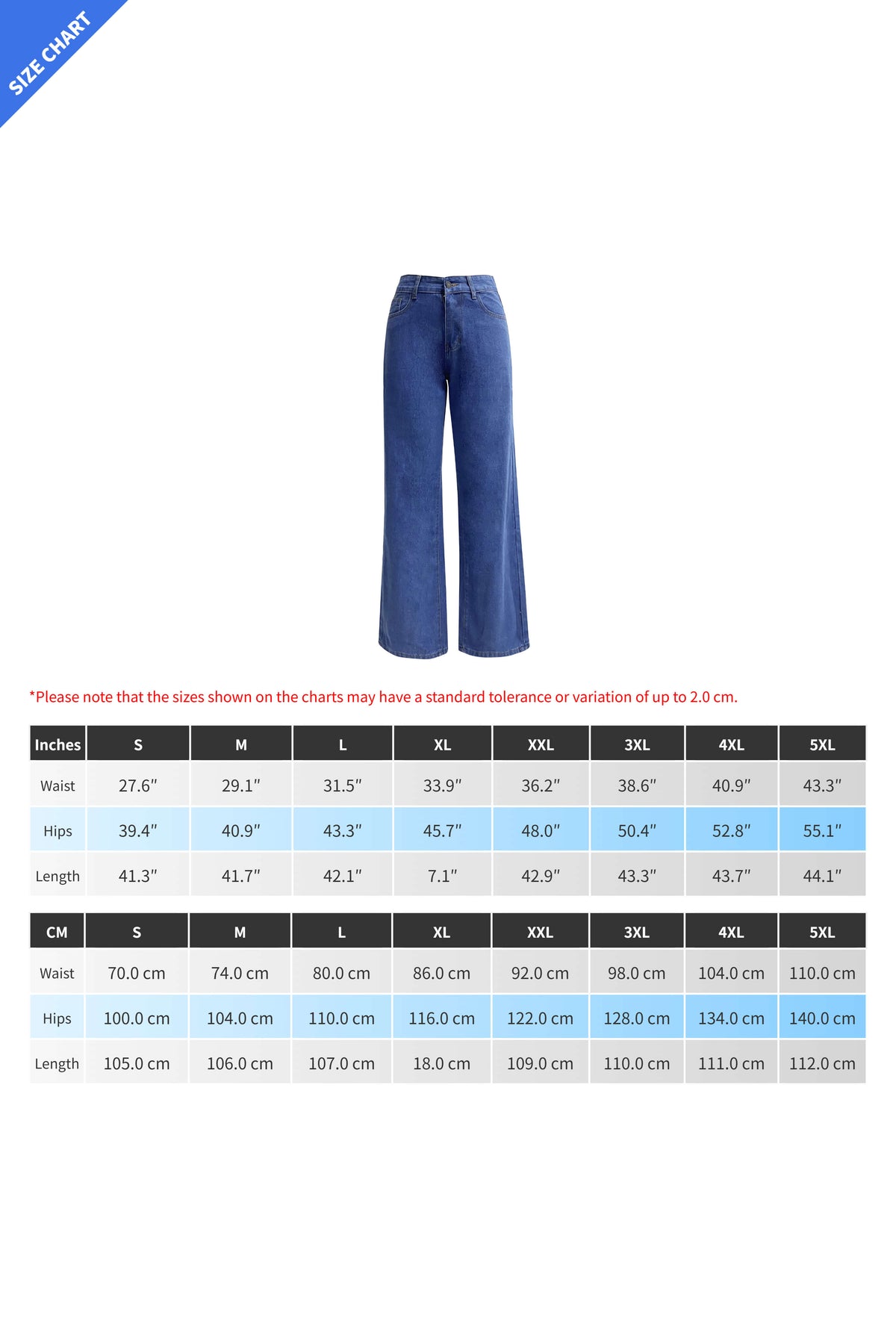 Straight Leg Long Jeans
