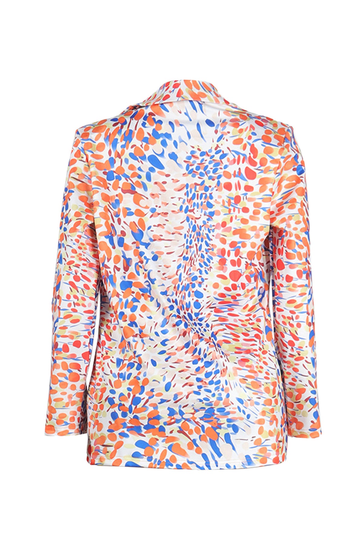 Fitted Long Sleeve Blazer Coat