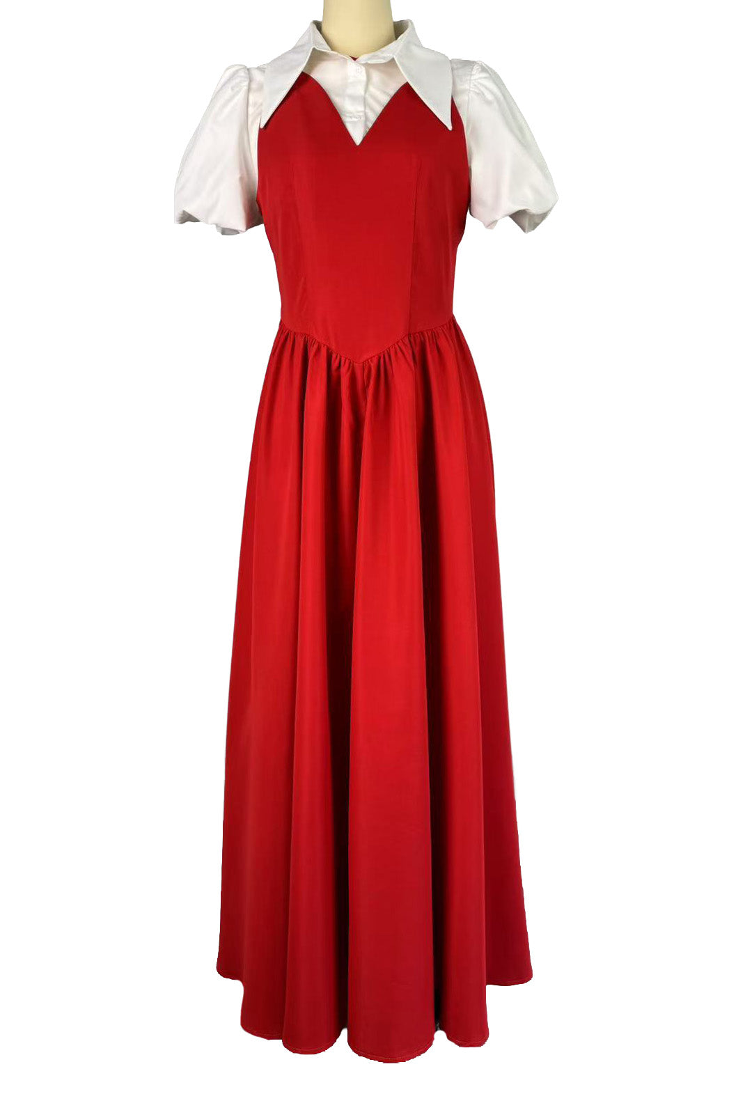 Faux Two-Piece Midi Dress