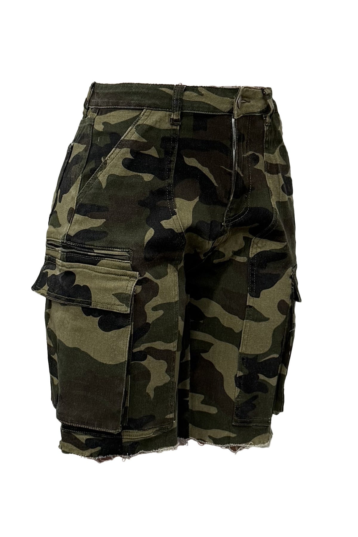 Cargo Denim Shorts