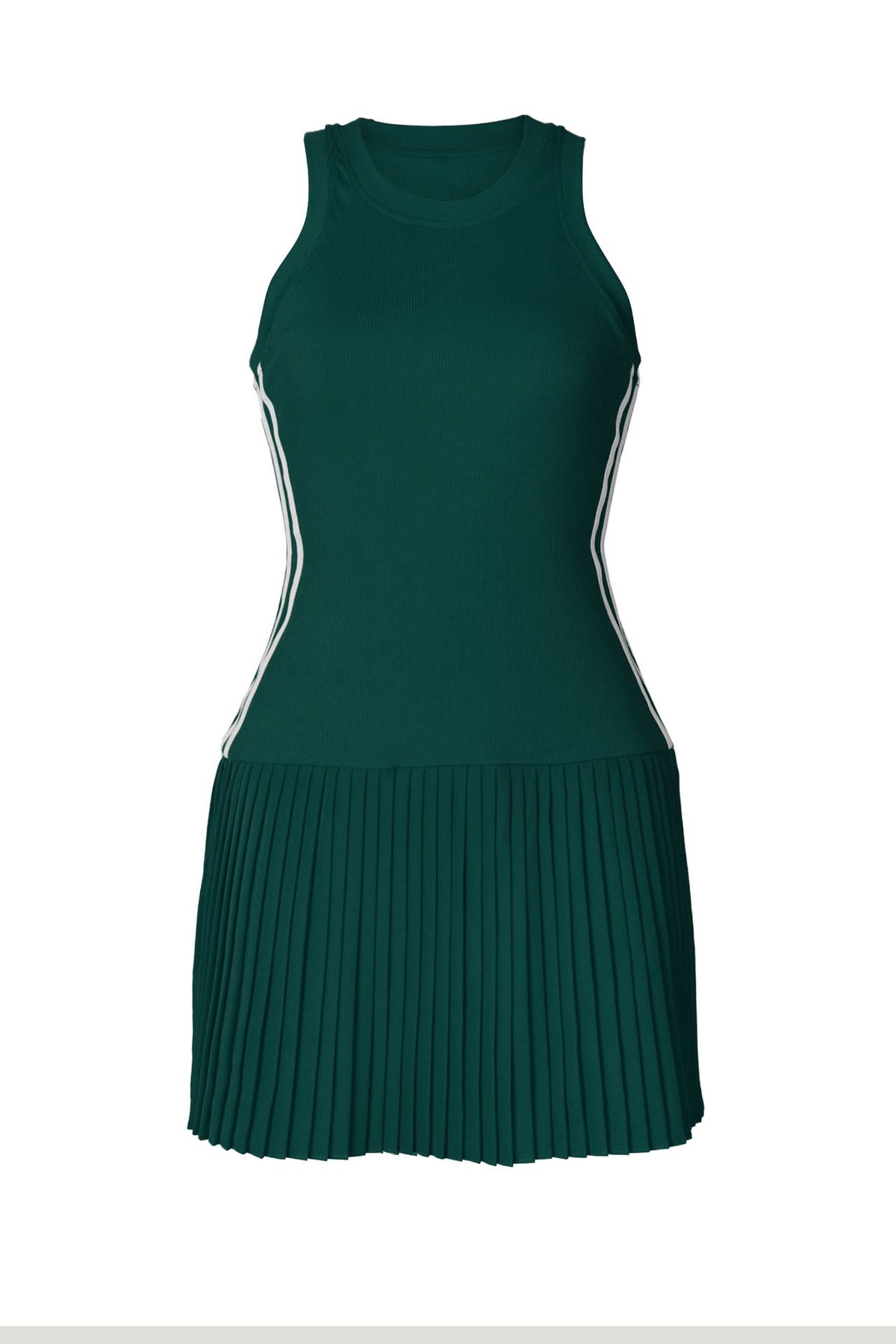 Sleeveless Bodycon Striped Mini Dress
