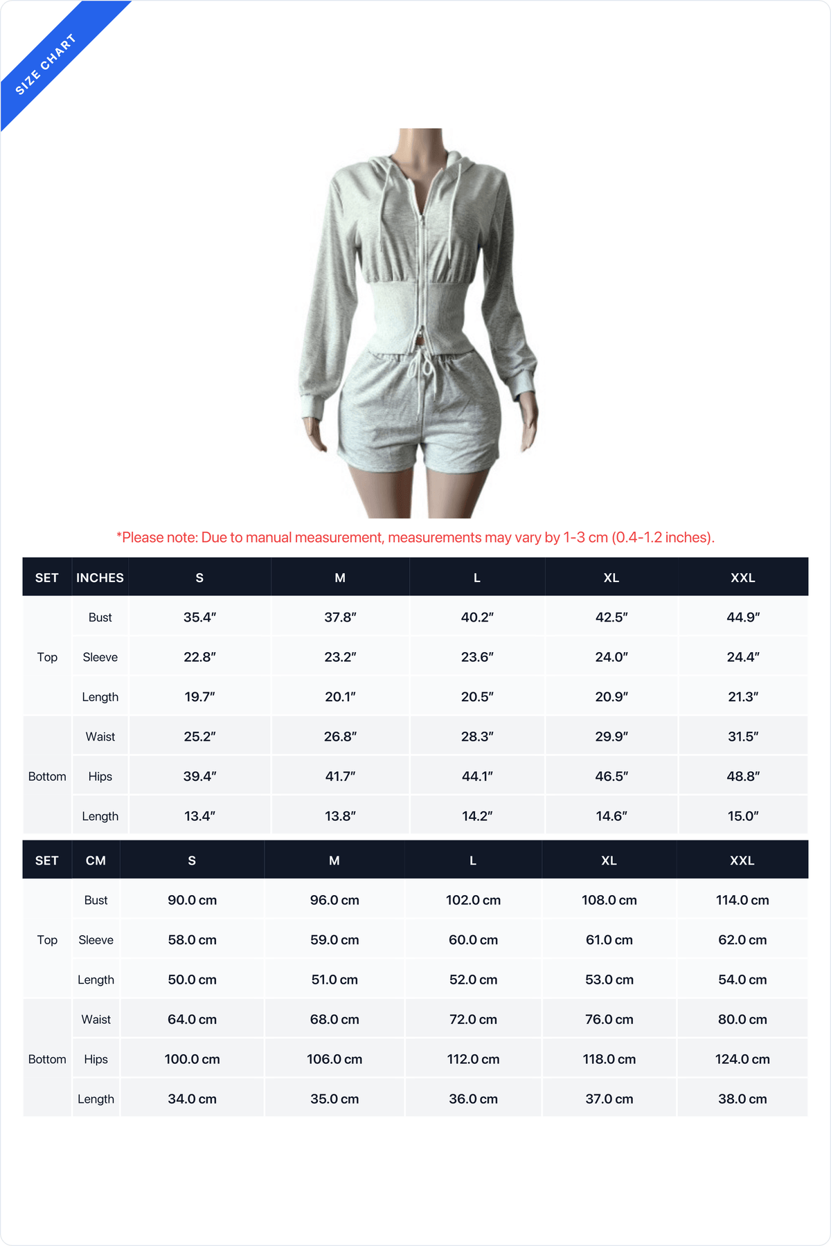 Cropped Zip Hoodie and Shorts Set