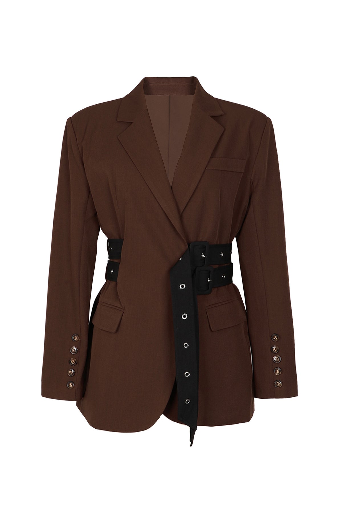 Double Side Belted Blazer
