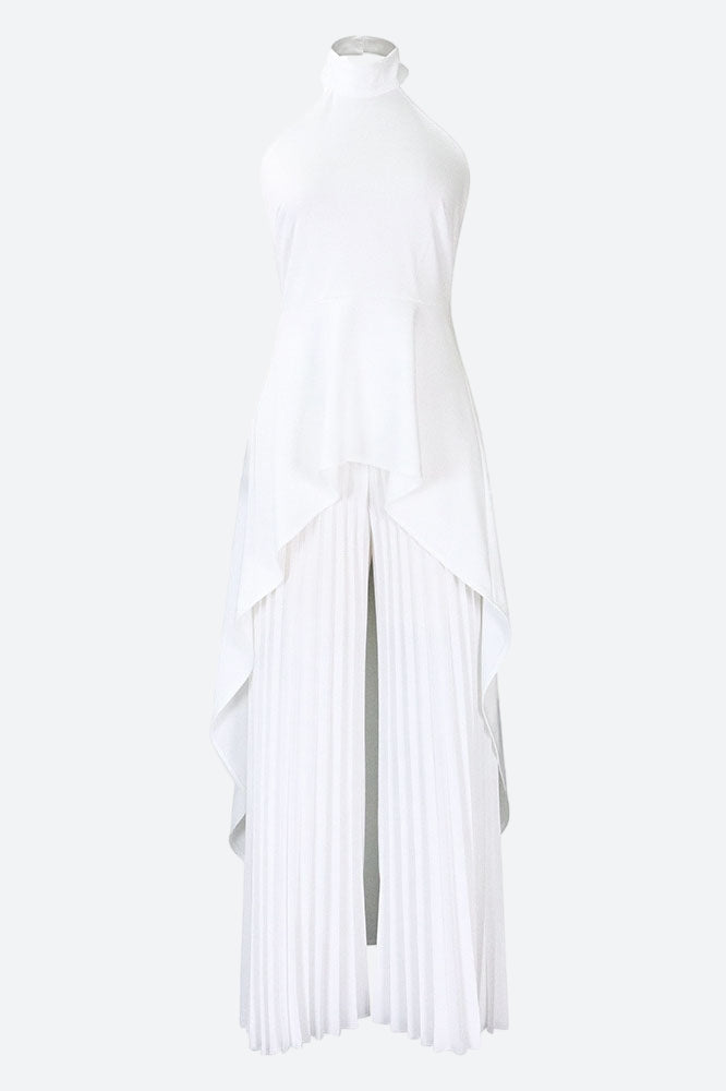 Halter Tunic Top & Pleated Pants Set