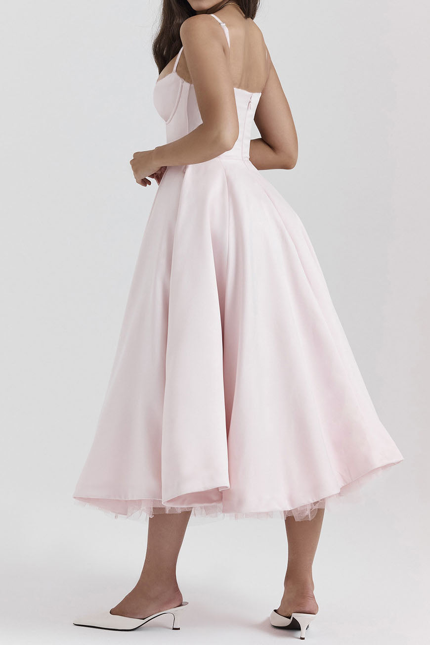 Luxury Spaghetti Strap Princess Dress