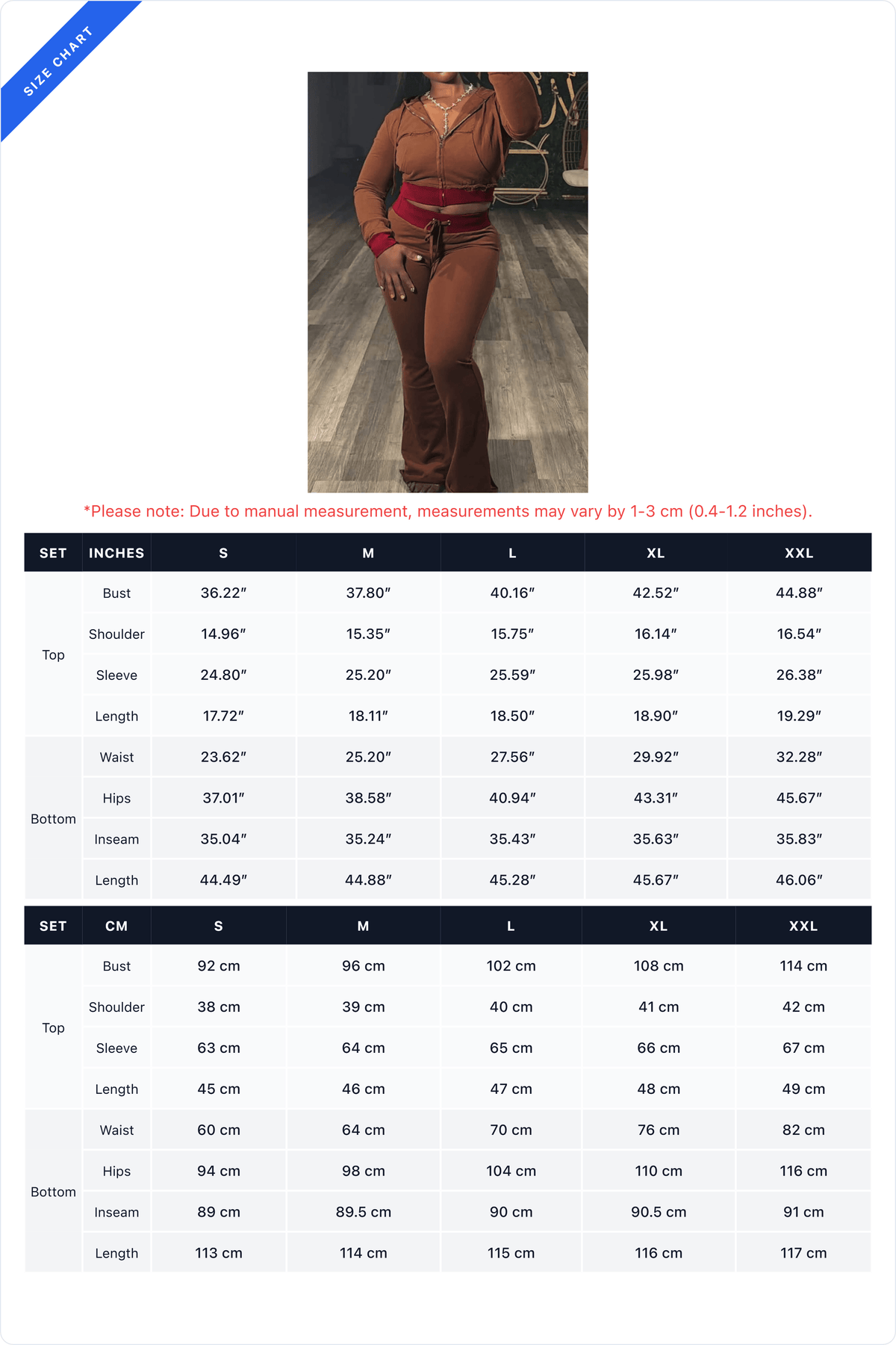 Contrast-Trim Zip Hoodie & Flare Pants Set